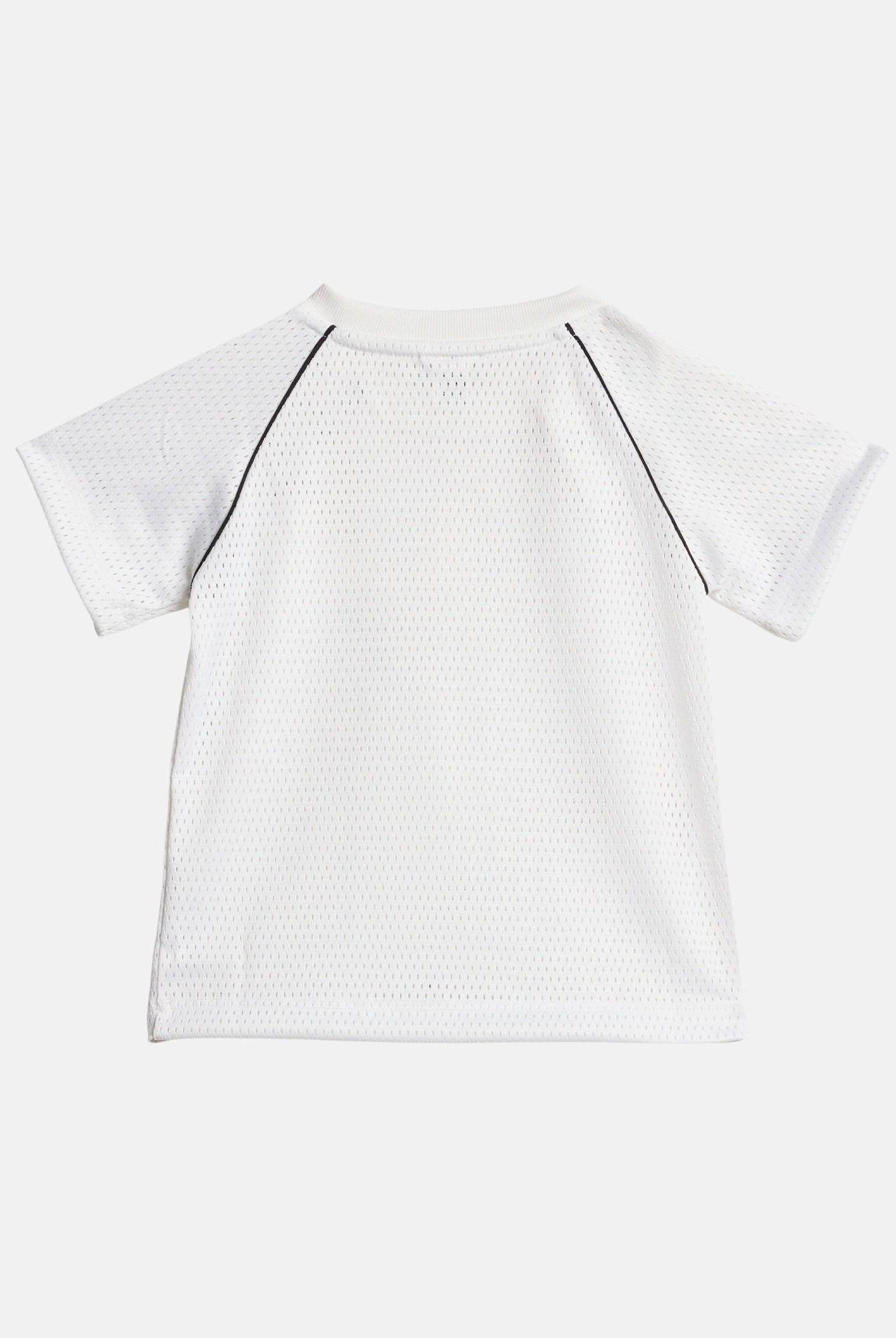 ADIDAS PERFORMANCE completino Mesh Short Tee, bianco e nero da neonato. KD3167 . ADIDAS PERFORMANCE