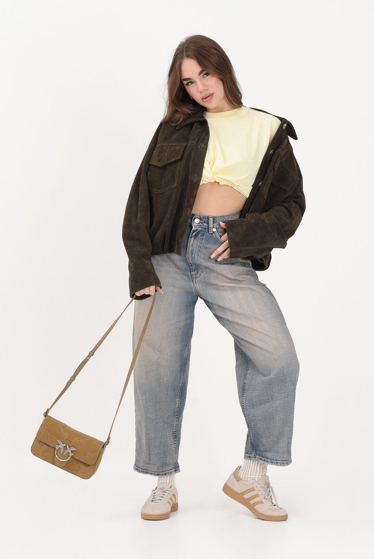 VICOLO Jeans Laila in denim chiaro sabbiato da donna DAB5081 DEBL VICOLO