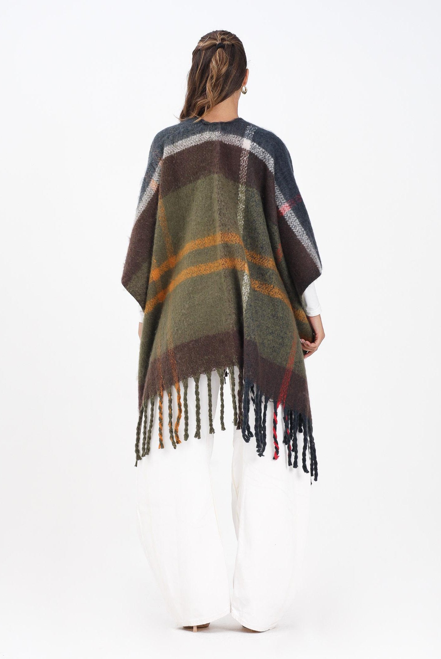 BARBOUR Mantella ISLA BOUCLE SERAPE tartan da donna 252MLSC0353 TN12 BARBOUR