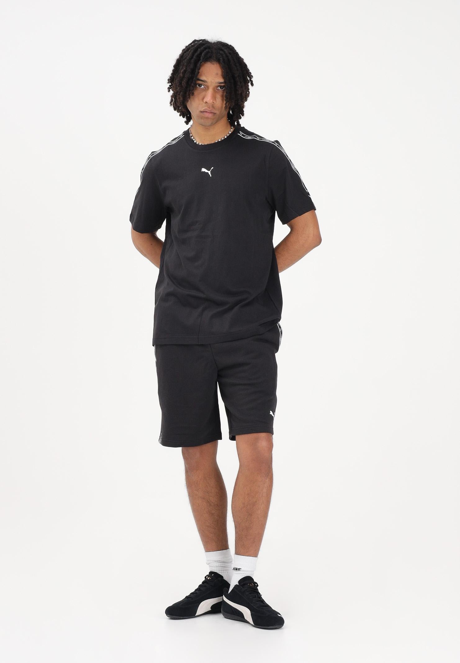 PUMA Shorts sportivo Essentials Tape nero da uomo 691696 01 PUMA