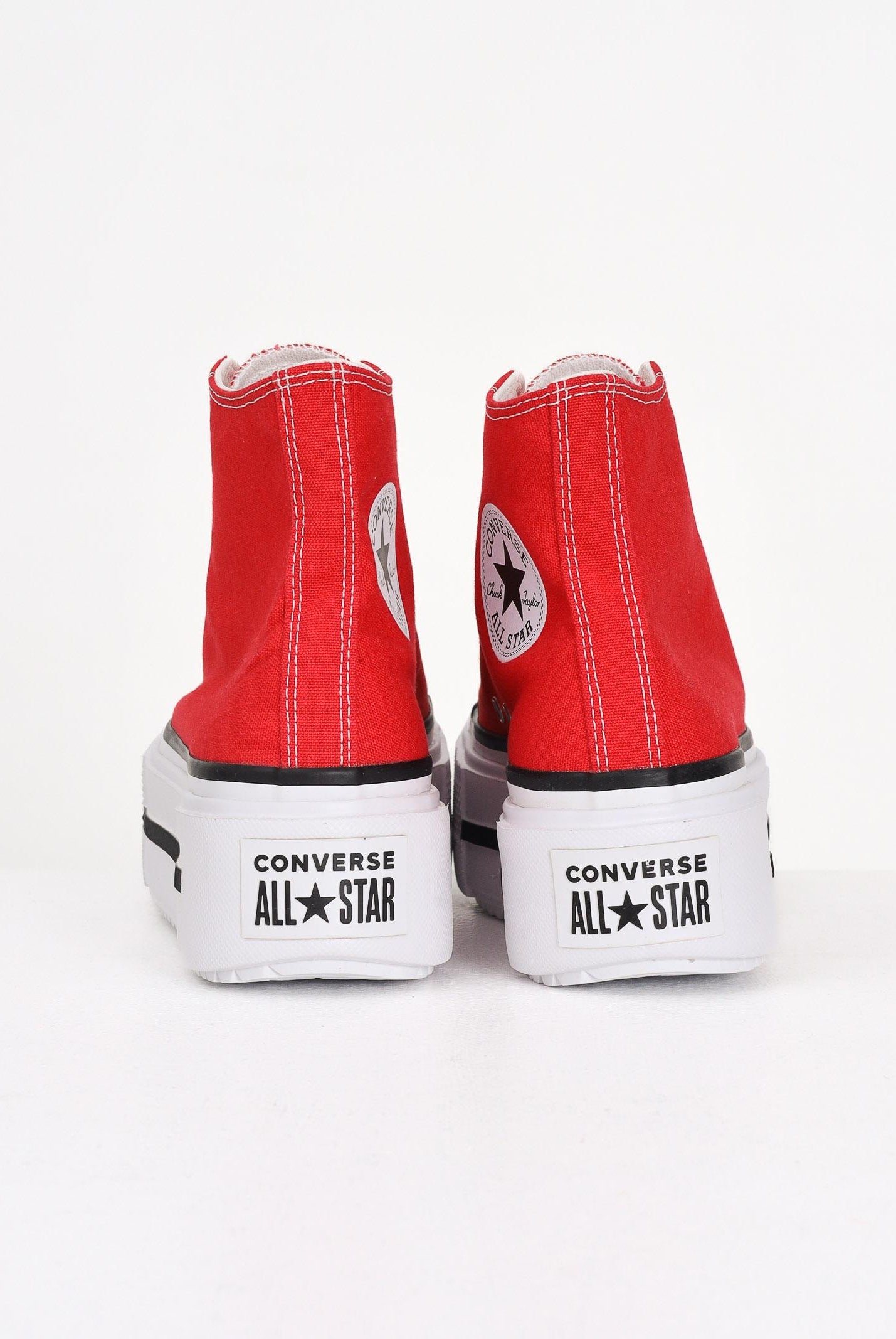 CONVERSE Sneakers Chuck Taylor All Star Lift Double Stack Platform rosse da donna A15542C  CONVERSE