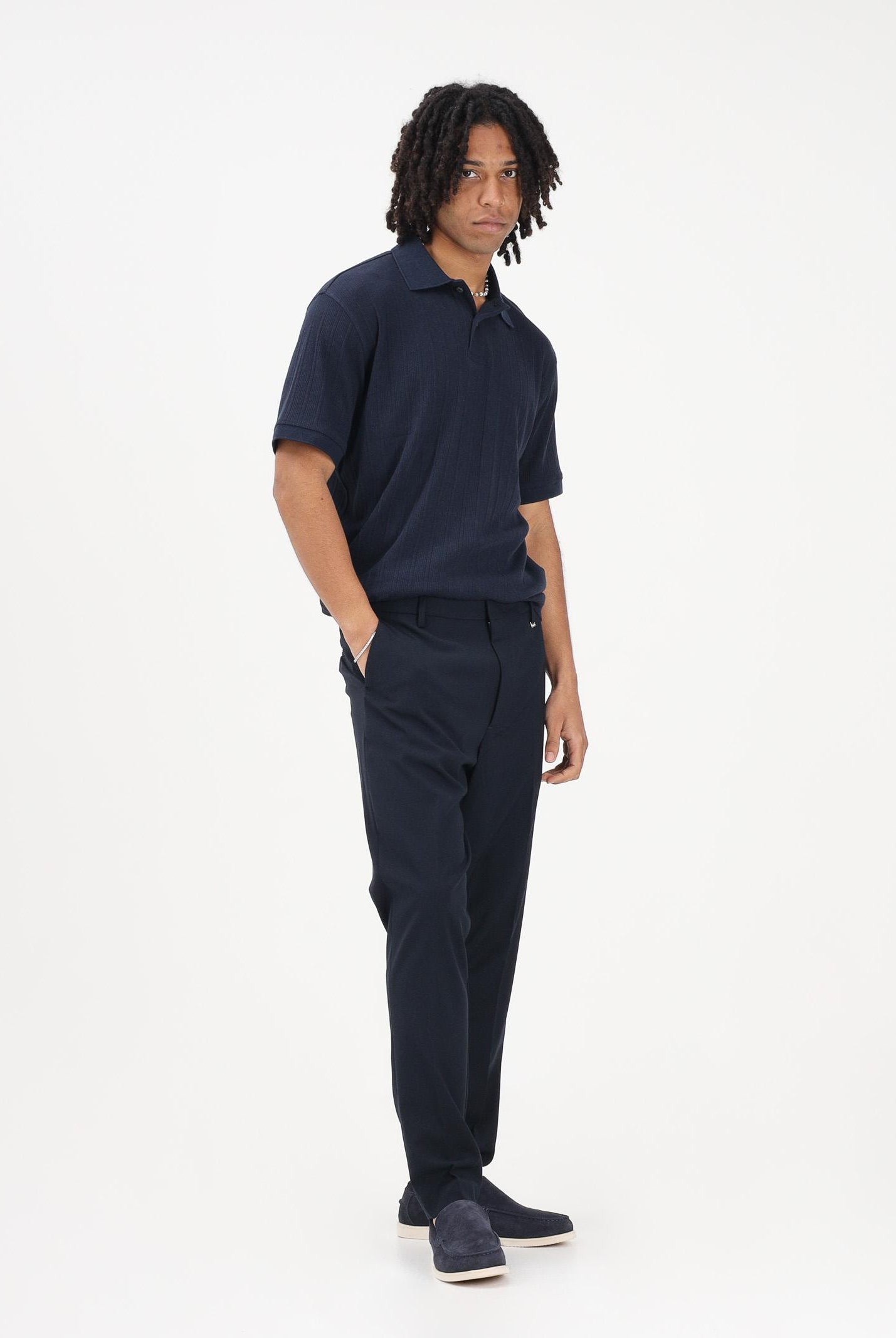 I'M BRIAN Pantalone elegante blu da uomo PA3686 005 I'M BRIAN