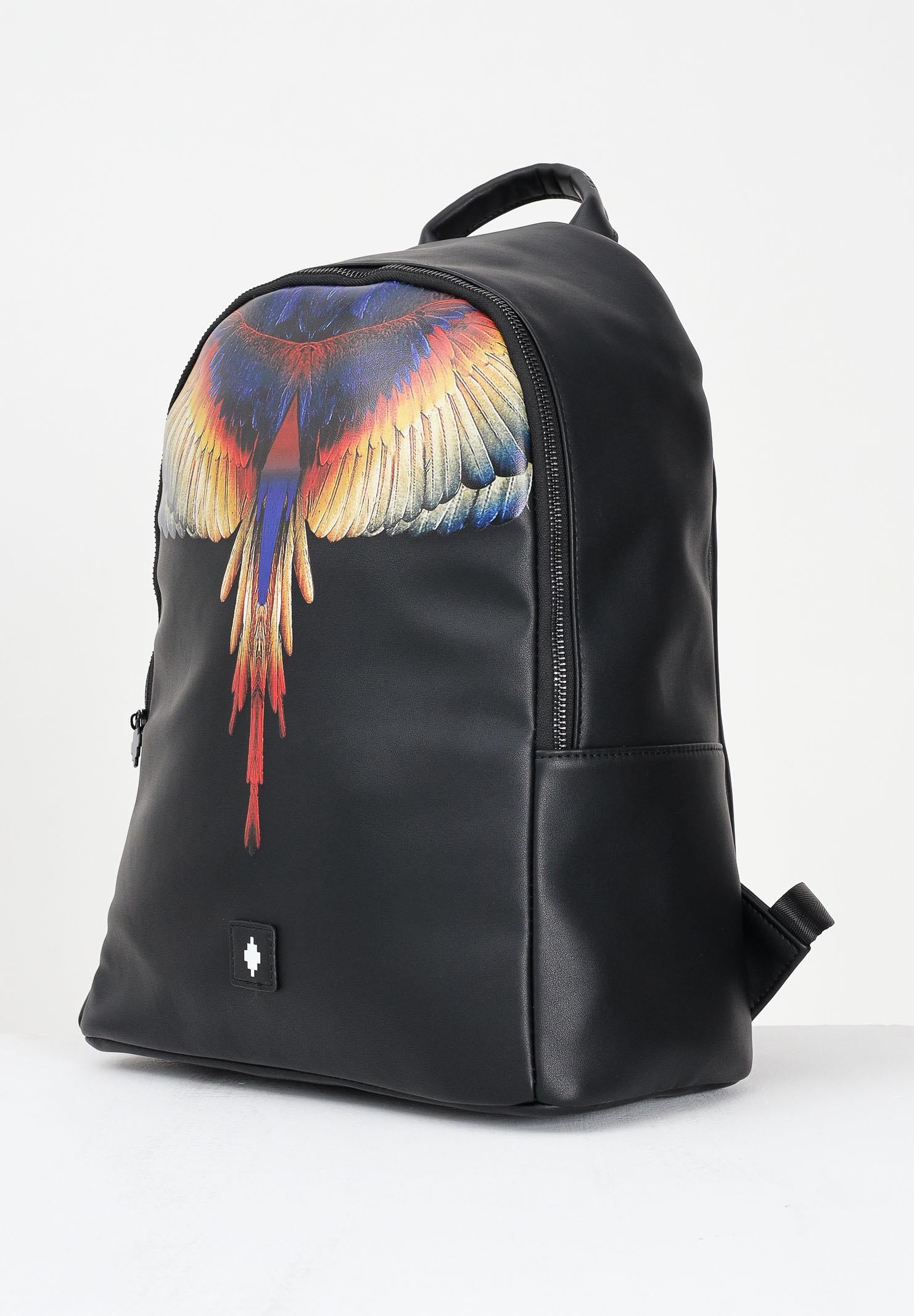 MARCELO BURLON COUNTY OF MILAN Zaino nero per uomo e donna con stampa COMAF250113 MARCELO BURLON COUNTY OF MILAN