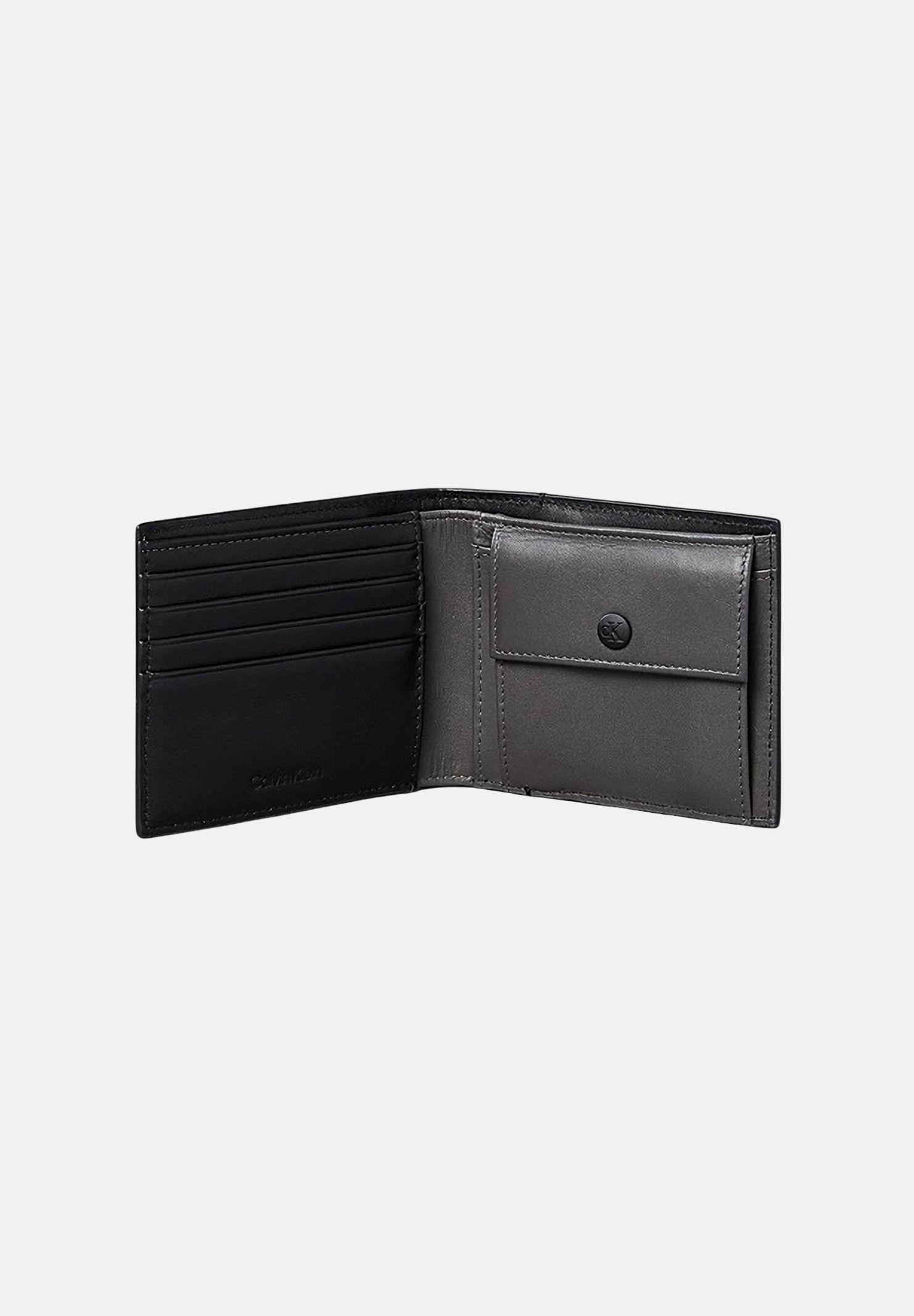 CALVIN KLEIN portafoglio bi-fold da uomo nero LV04D1156G UB1 CALVIN KLEIN