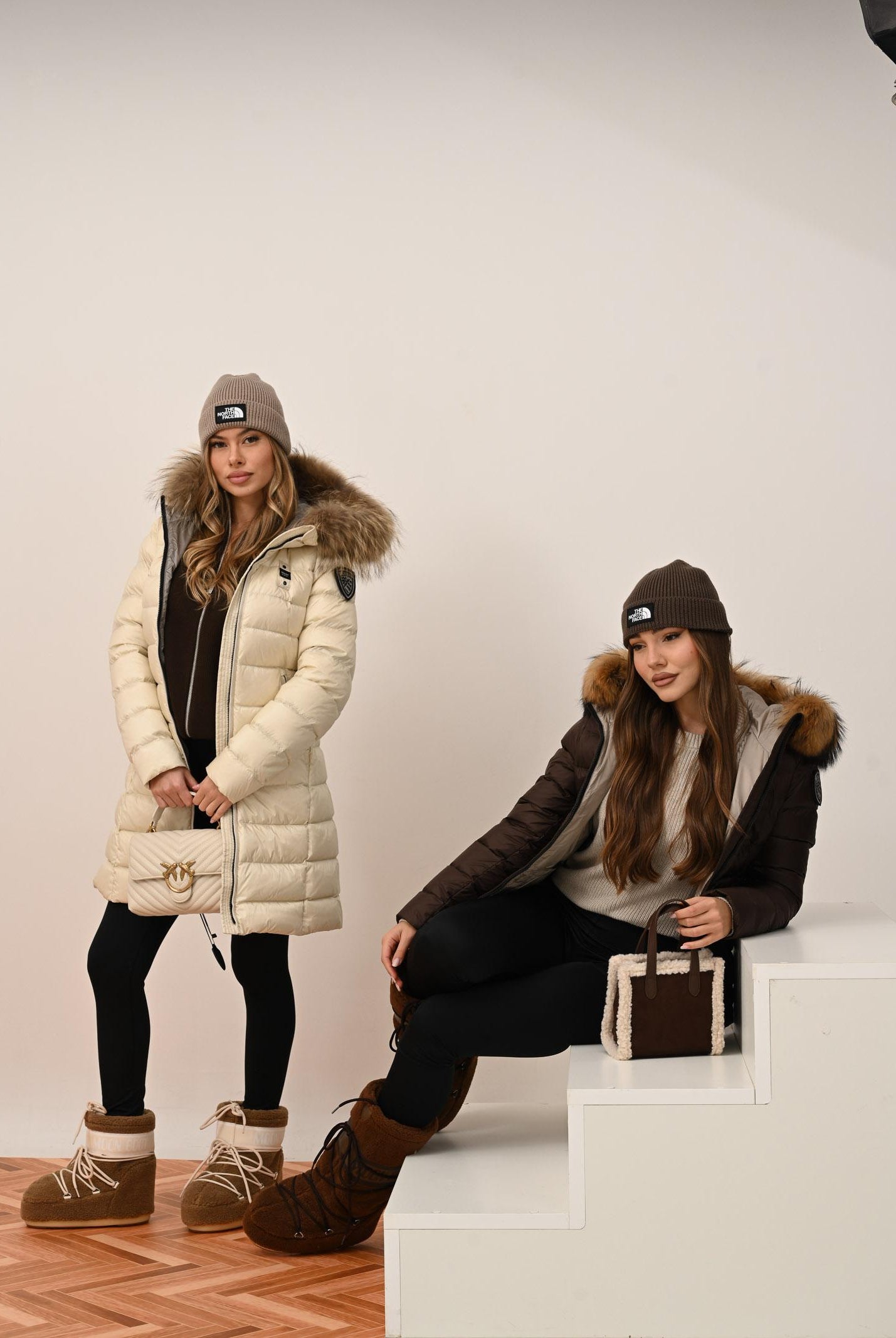 BLAUER Piumino lungo KRISTIN panna da donna 25WBLDK03103-006047 907GG BLAUER