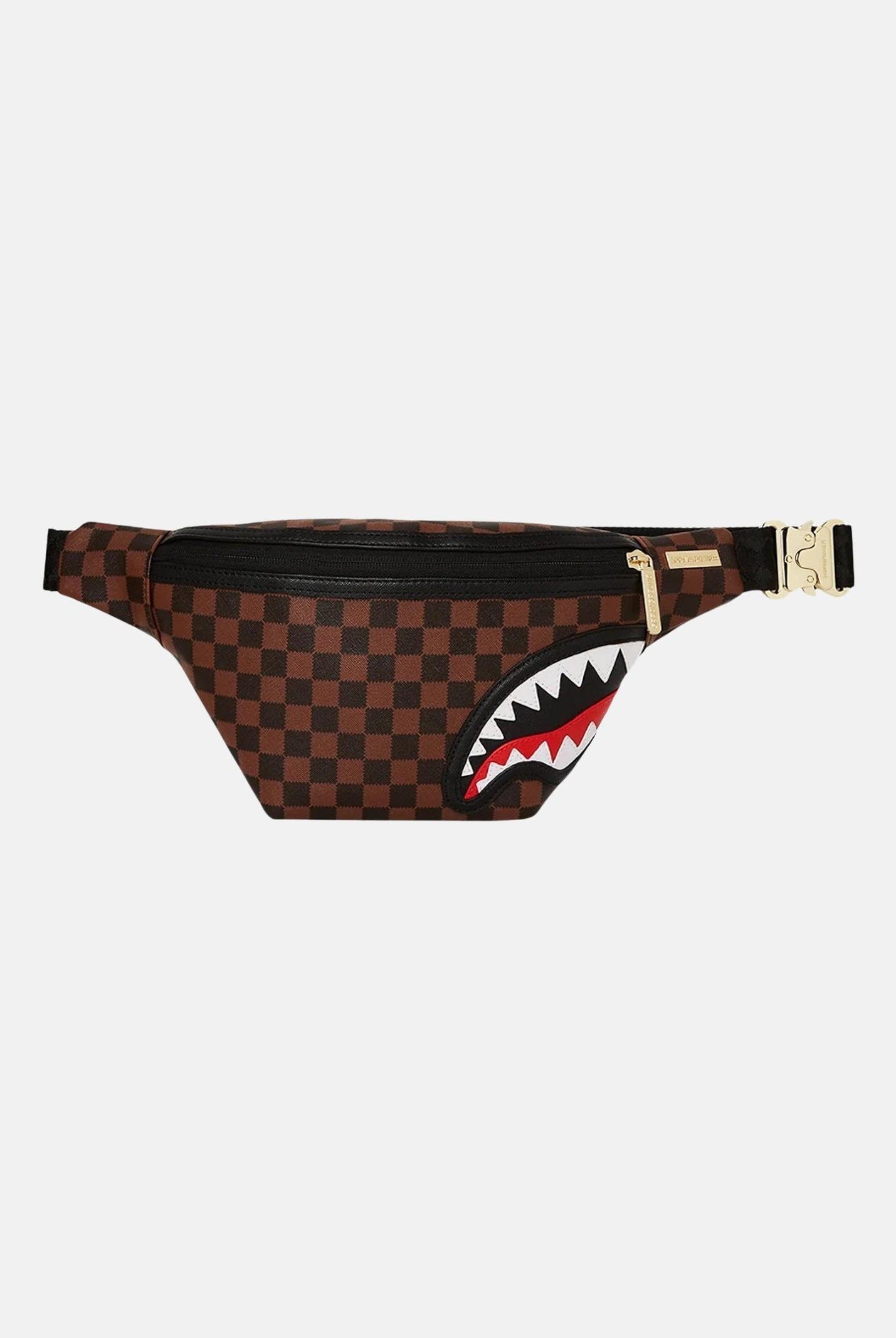 SPRAYGROUND Marsupio Sawtooth Sharks In Paris marrone per uomo e donna 910B7844NSZ . SPRAYGROUND