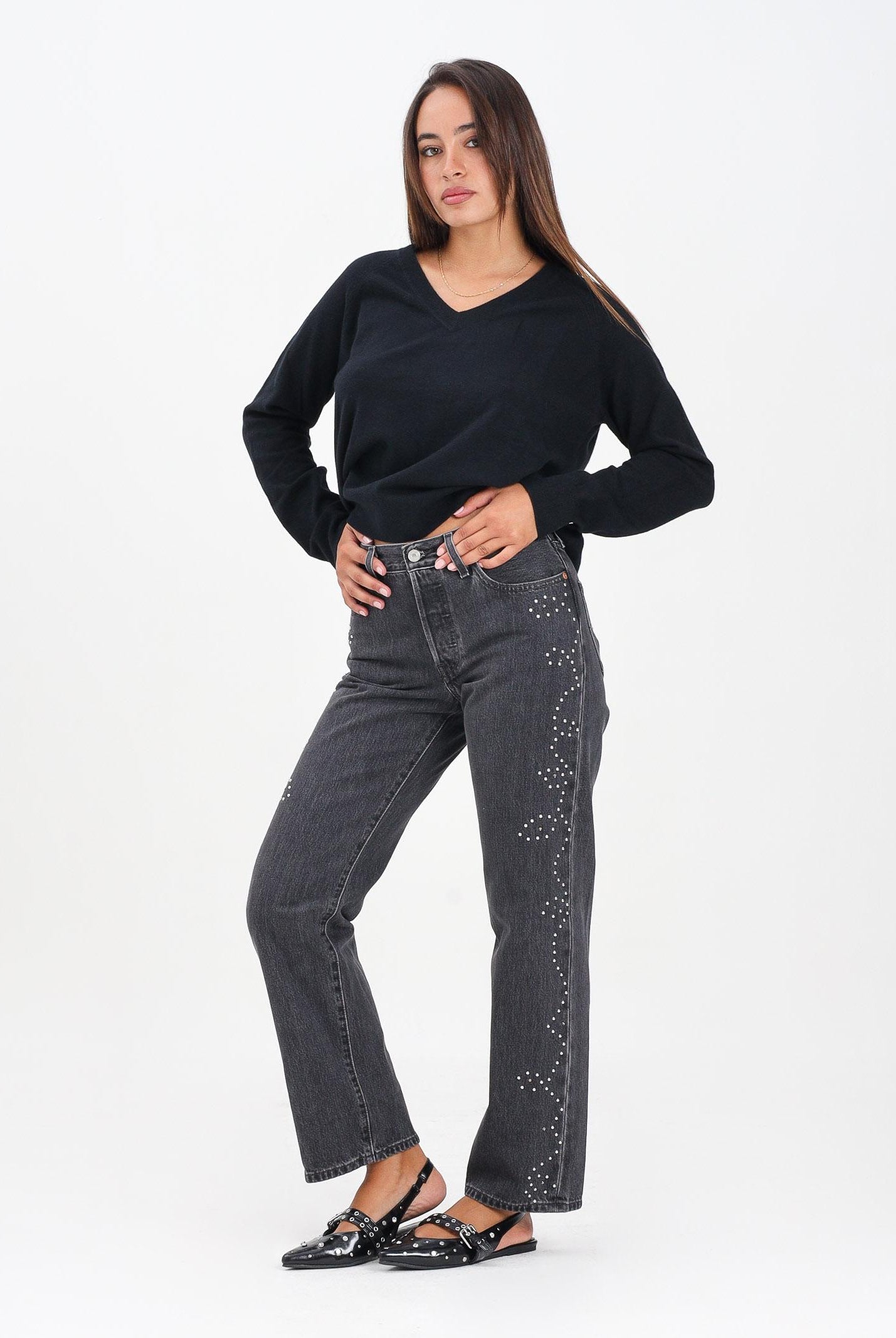 LEVI'S® Jeans 501® Anni '90 in denim nero da donna A1959-0092 LEVI'S®