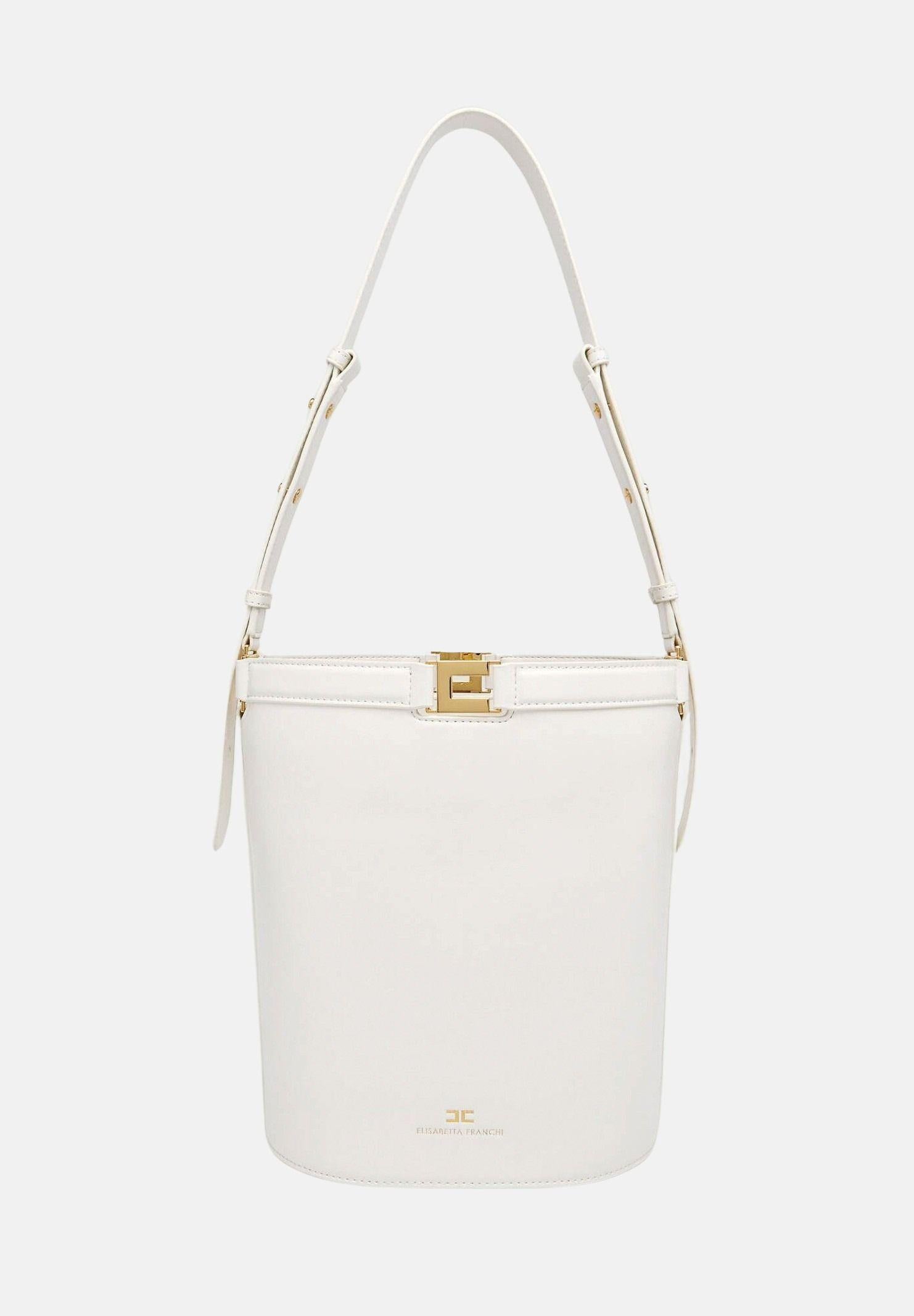 ELISABETTA FRANCHI Borsa a secchiello burro da donna BS16A61E2 193 ELISABETTA FRANCHI