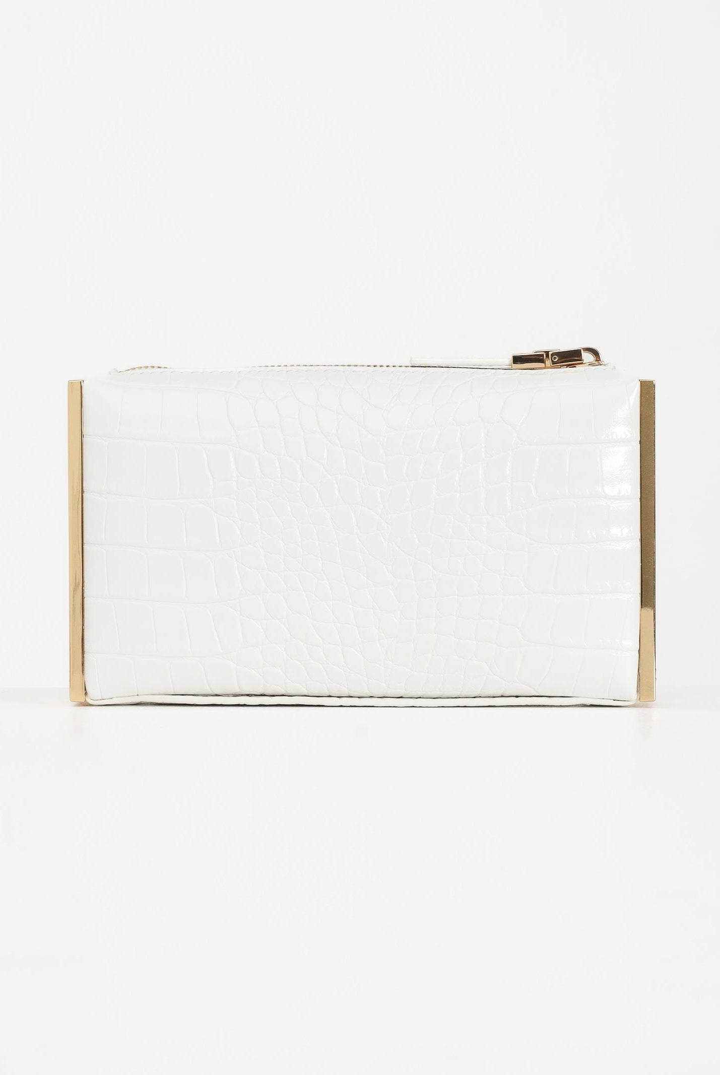 ELISABETTA FRANCHI Pochette avorio da donna con stampa cocco BS51A56E2 360 ELISABETTA FRANCHI