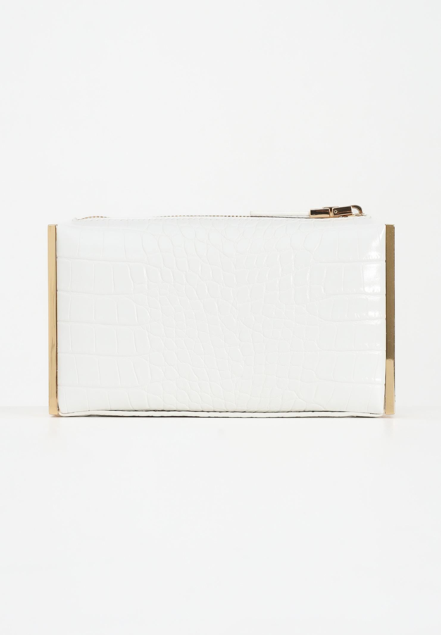 ELISABETTA FRANCHI Pochette avorio da donna con stampa cocco BS51A56E2 360 ELISABETTA FRANCHI