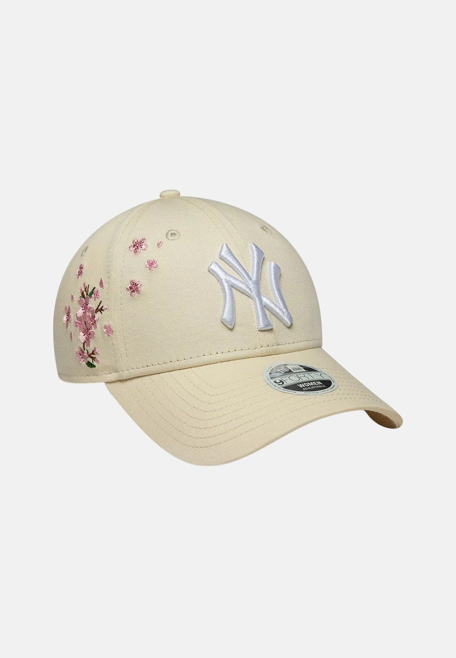 NEW ERA Cappello con visiera 9FORTY New York Yankees MLB Floral Icon crema da donna 60856330 . NEW ERA