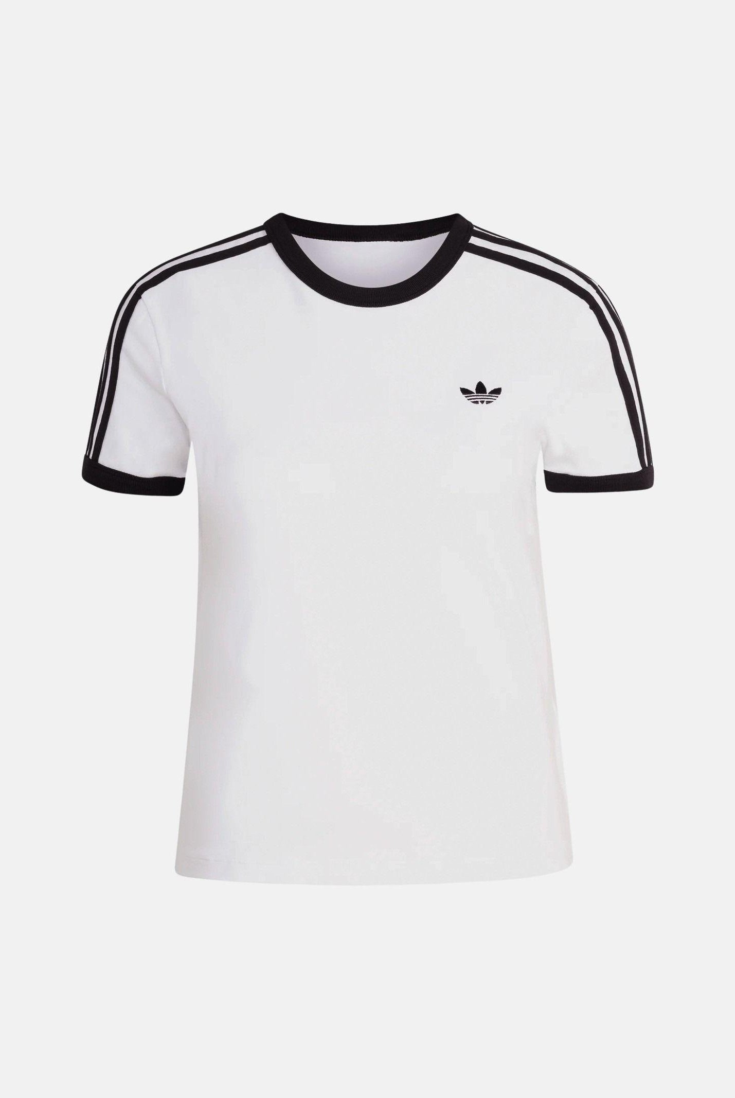 ADIDAS ORIGINALS T-shirt a manica corta 3-Stripes bianca da donna KD3683 . ADIDAS ORIGINALS