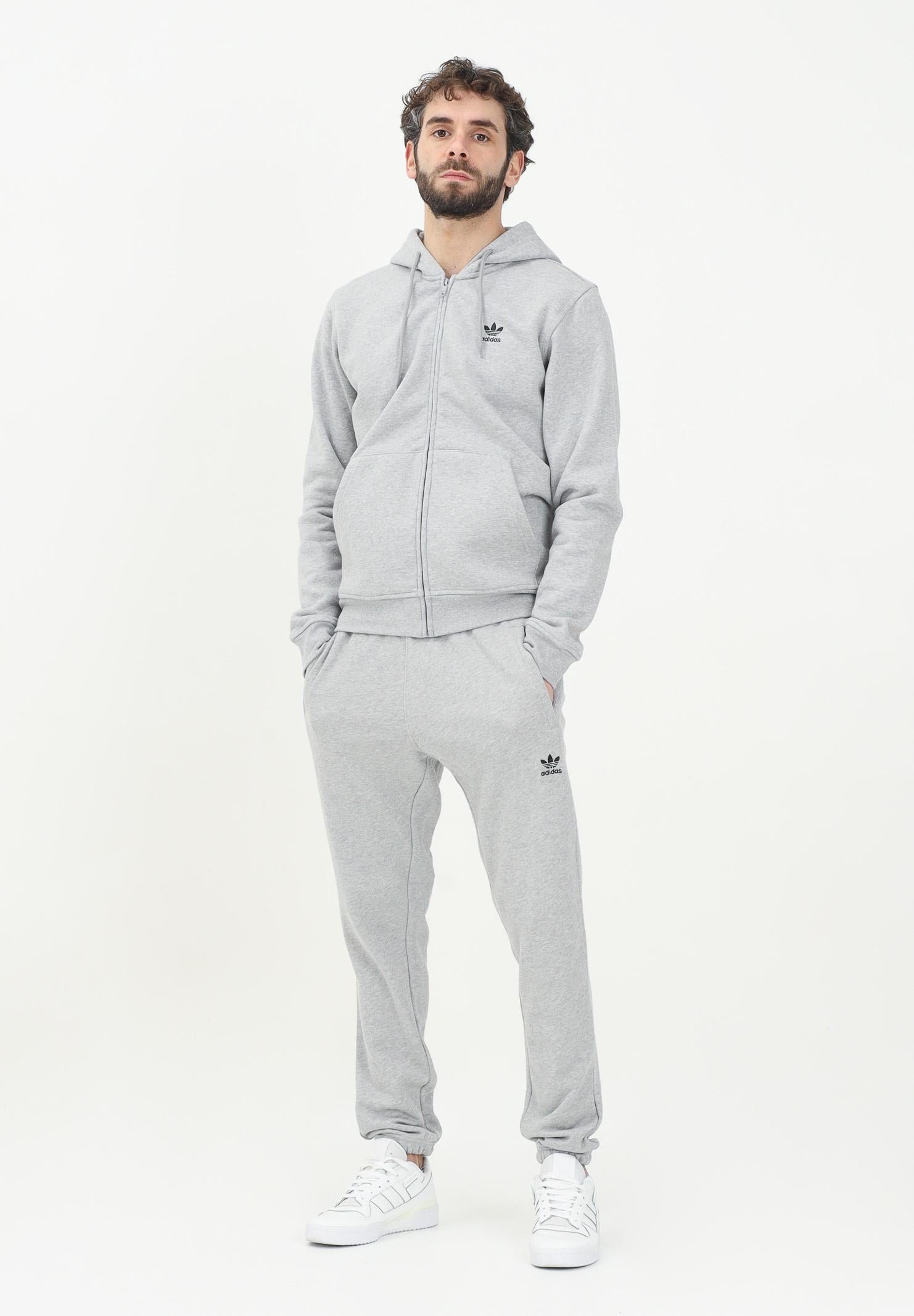 Pantalone sportivo Trefoil Essentials French Terry grigio da uomo JD2424 ADIDAS ORIGINALS