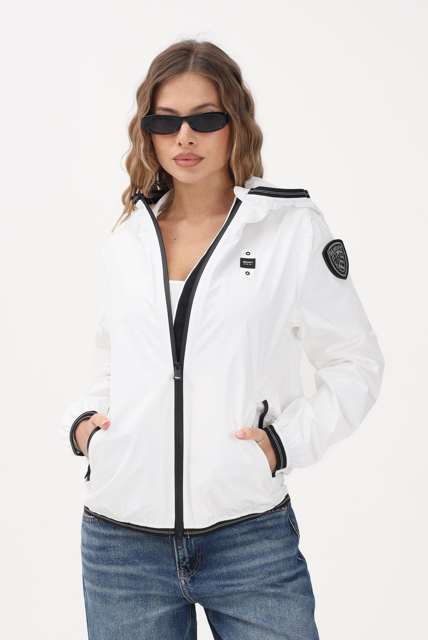 BLAUER Giacca a vento NAY bianca da donna 26SBLDC11095-007110 100 BLAUER