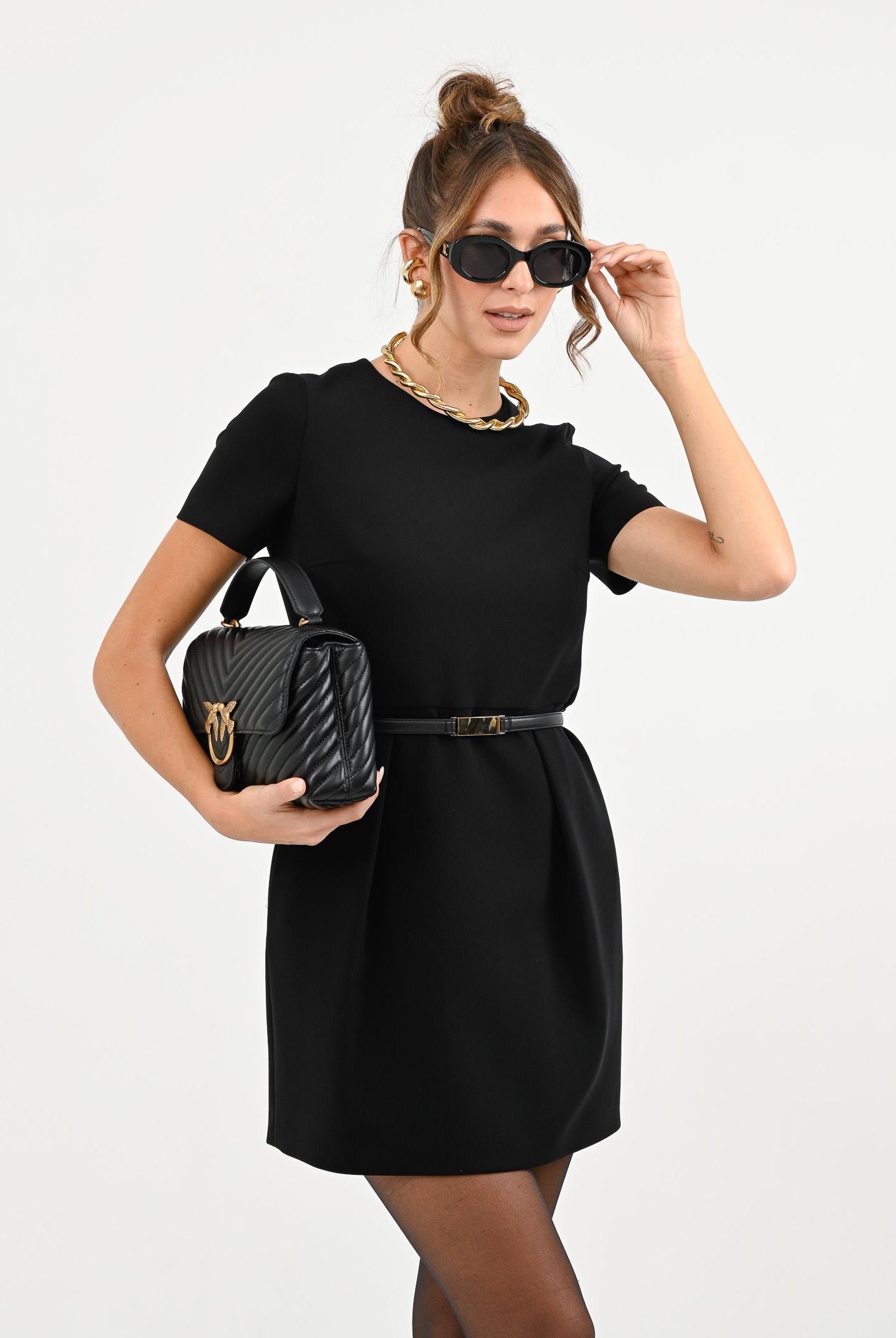 MAX MARA Abito corto KEFALOS nero da donna 2526226061600 001 MAX MARA