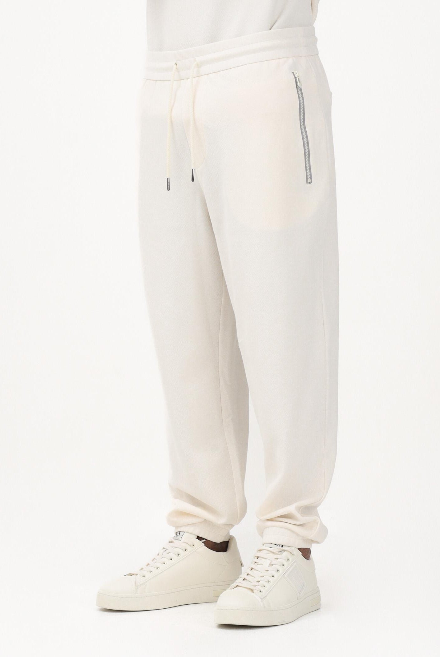 ARMANI EXCHANGE Pantalone sportivo panna da uomo con logo XM002353AF21869 U1074 ARMANI EXCHANGE