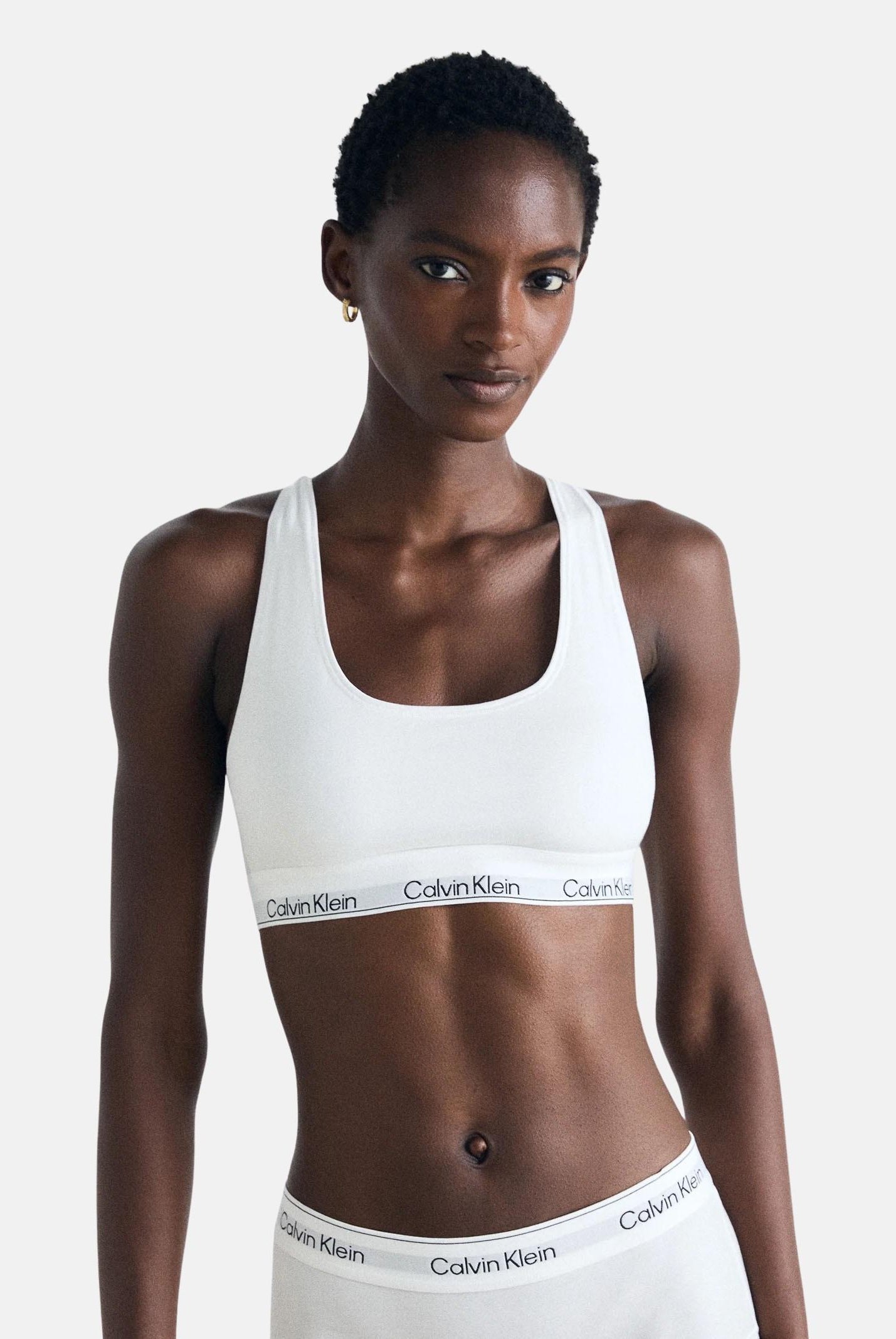 CALVIN KLEIN Bralette bianca da donna LV00QF8493 100 CALVIN KLEIN