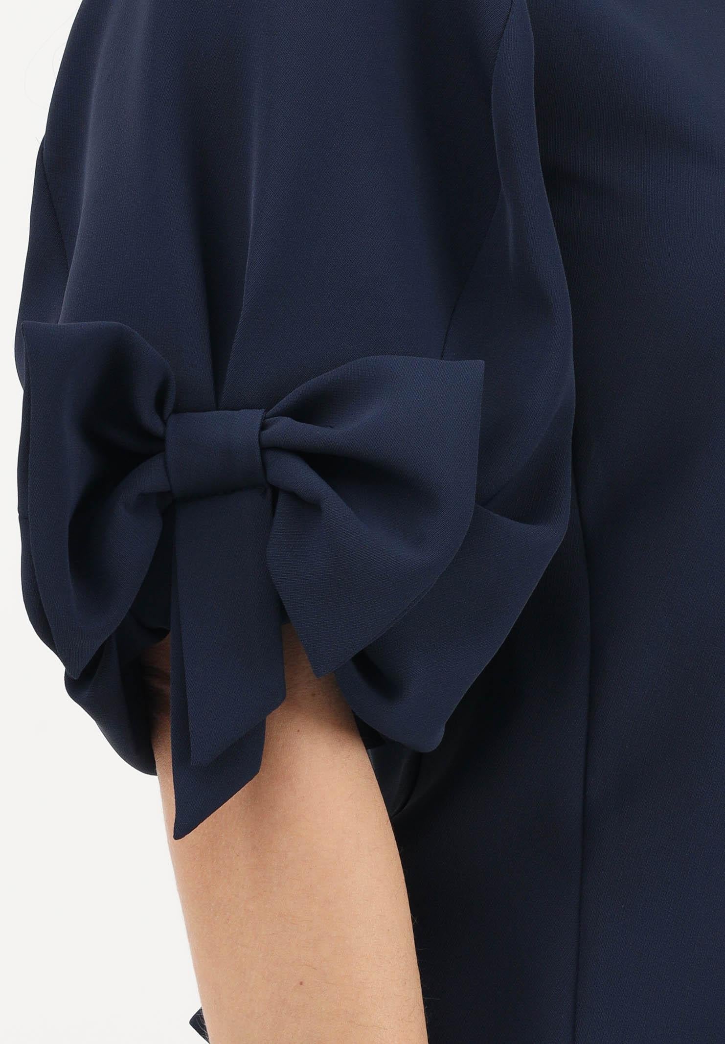 VICOLO Blusa blu da donna con fiocco applicato TAB0245 A89 VICOLO