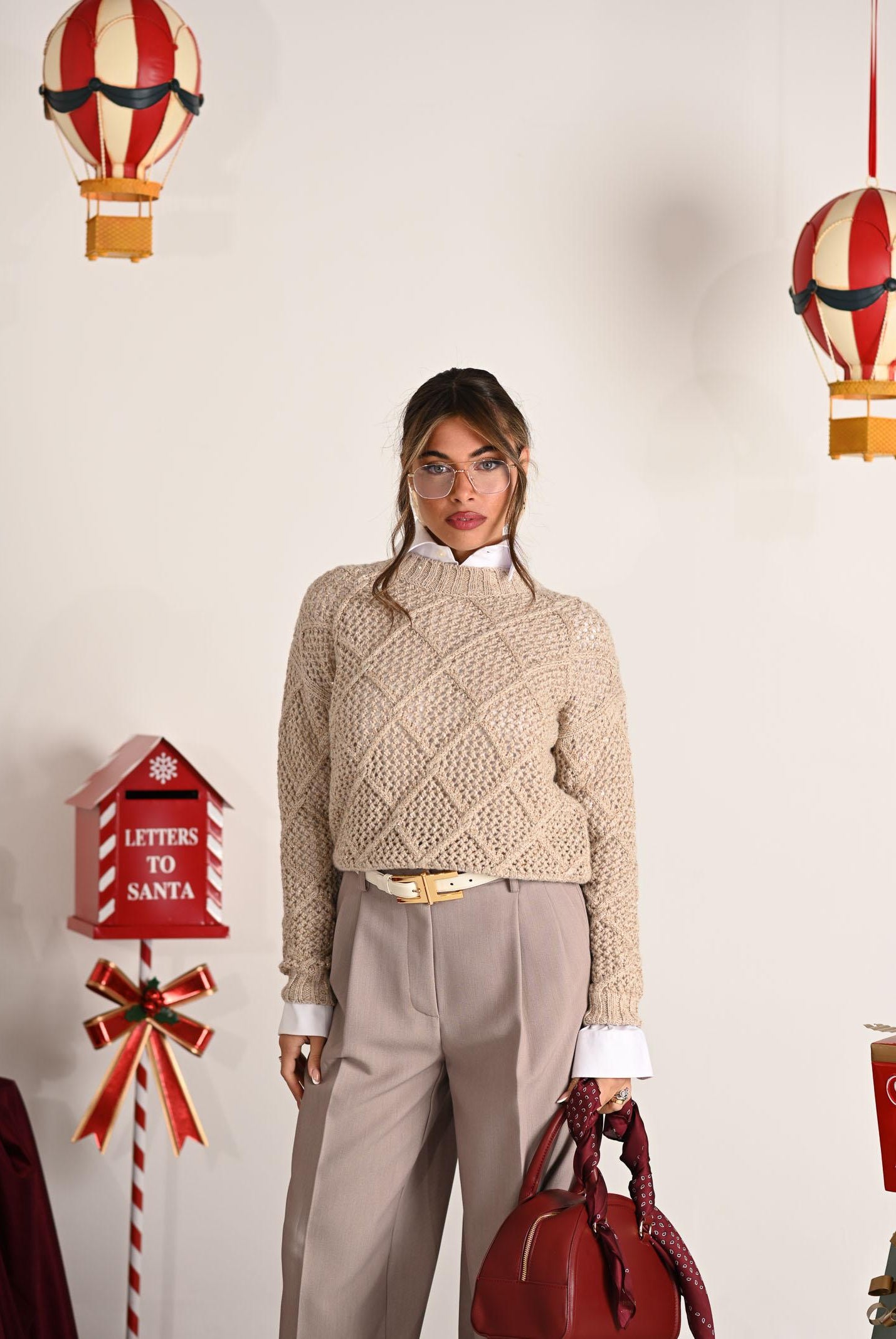 MAX MARA Maglioncino girocollo ELLADE beige da donna 2526366052600 001 MAX MARA