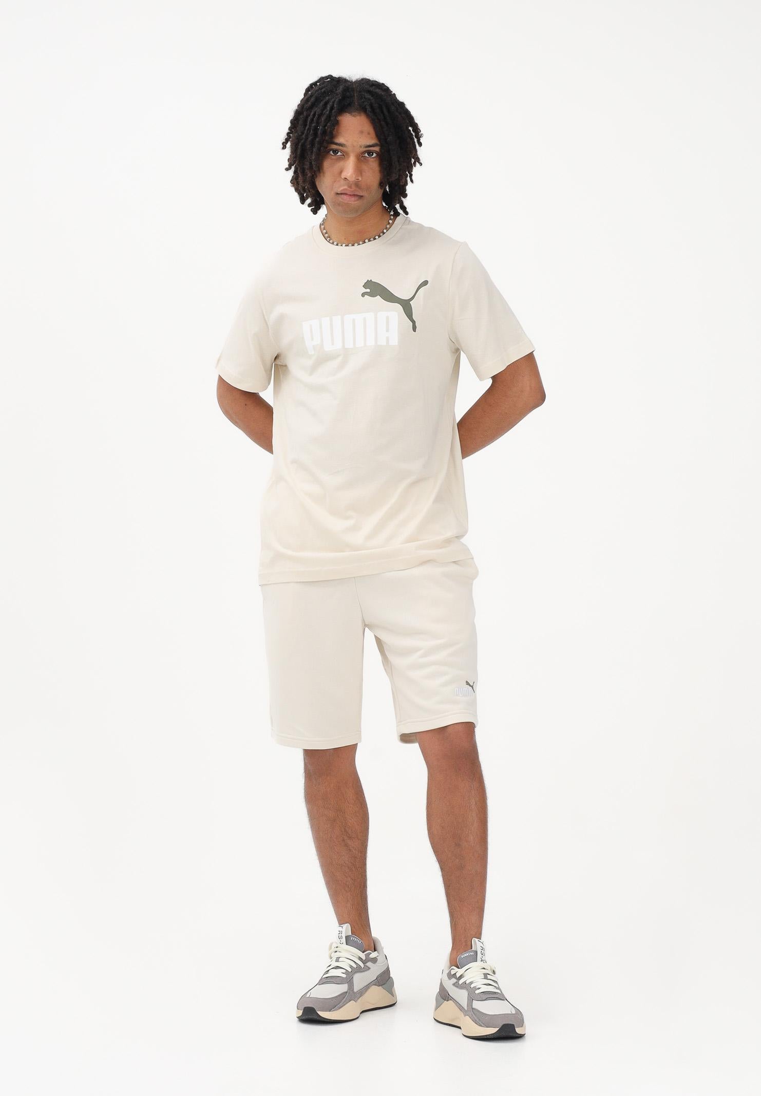 PUMA Shorts sportivo Essentials panna da uomo 684715 88 PUMA