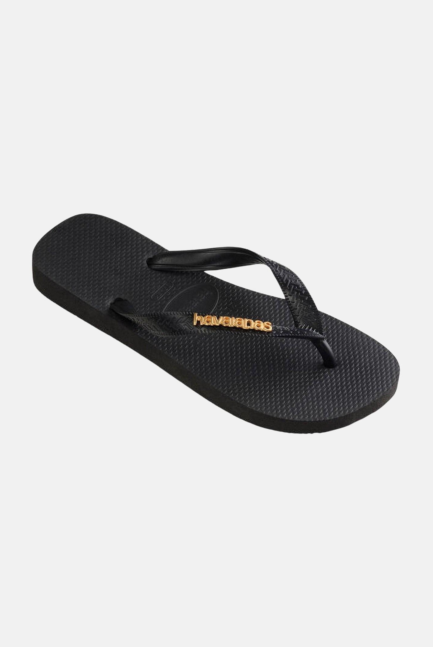 HAVAIANAS Infradito Logo Metallic neri da donna 4127244 1069 HAVAIANAS