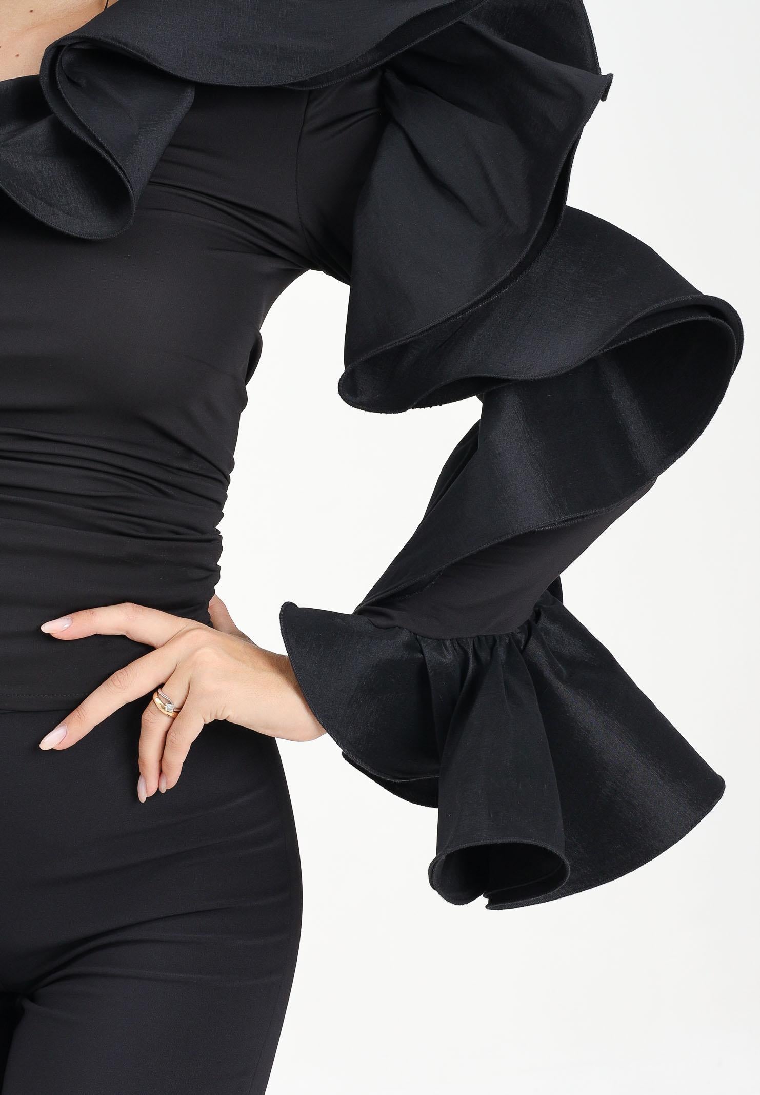 ALMA SANCHEZ Top Tasia nero da donna AS2526055MX 999 ALMA SANCHEZ