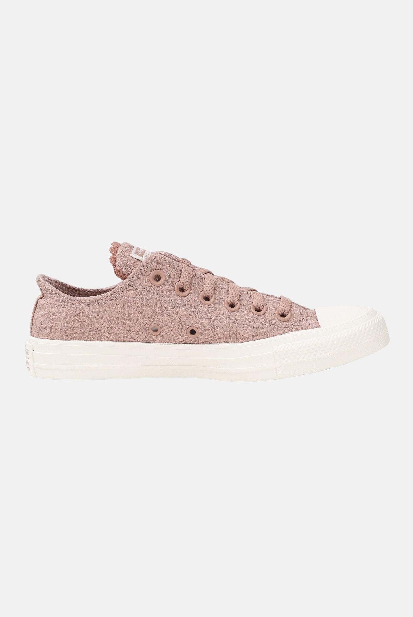 CONVERSE sneakers basse Chuck Taylor All Star Crochet Florals Brown-Cream marrone/crema donna. A17584C . CONVERSE