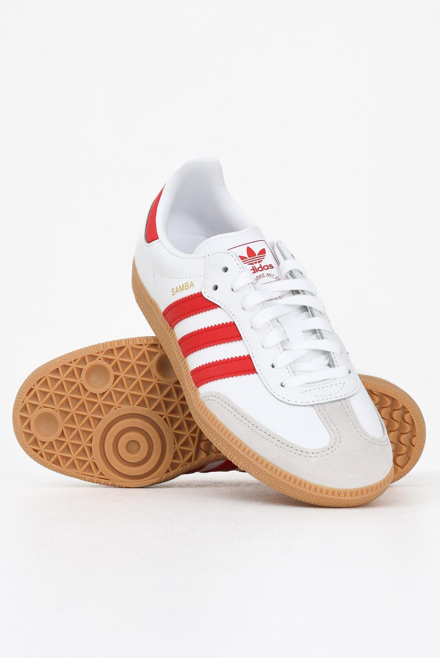 ADIDAS ORIGINALS Sneakers Samba OG bianche e rosse per uomo e donna JQ2833  ADIDAS ORIGINALS