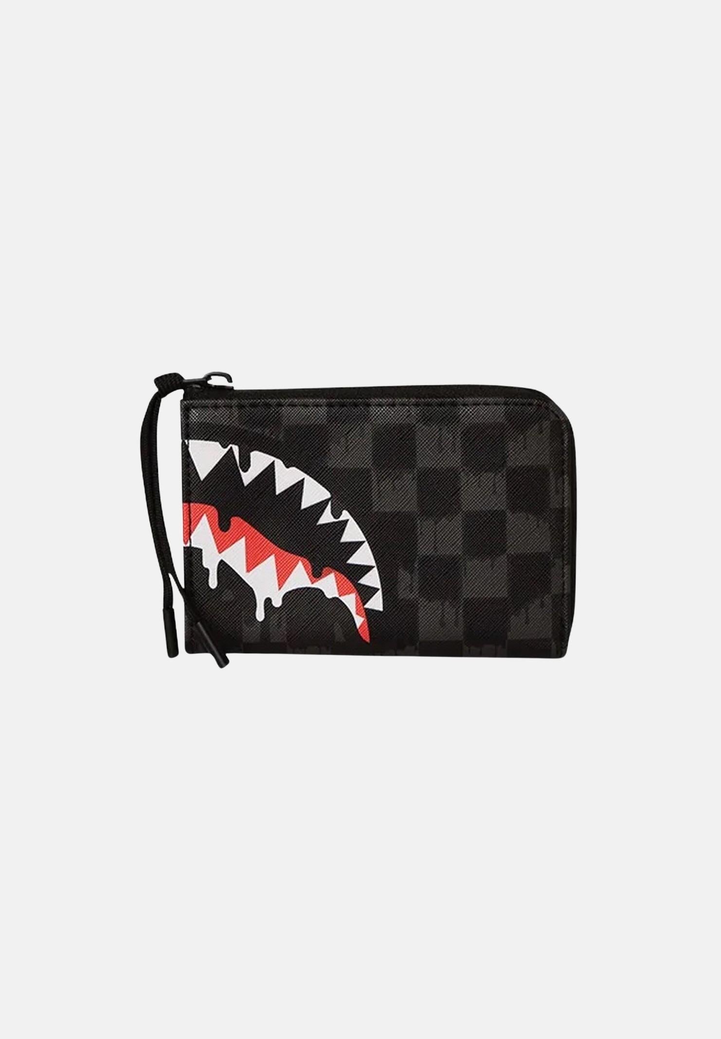 SPRAYGROUND Portafogli Dripping Sharks In Paris nero per uomo e donna 910W7970NSZ SPRAYGROUND