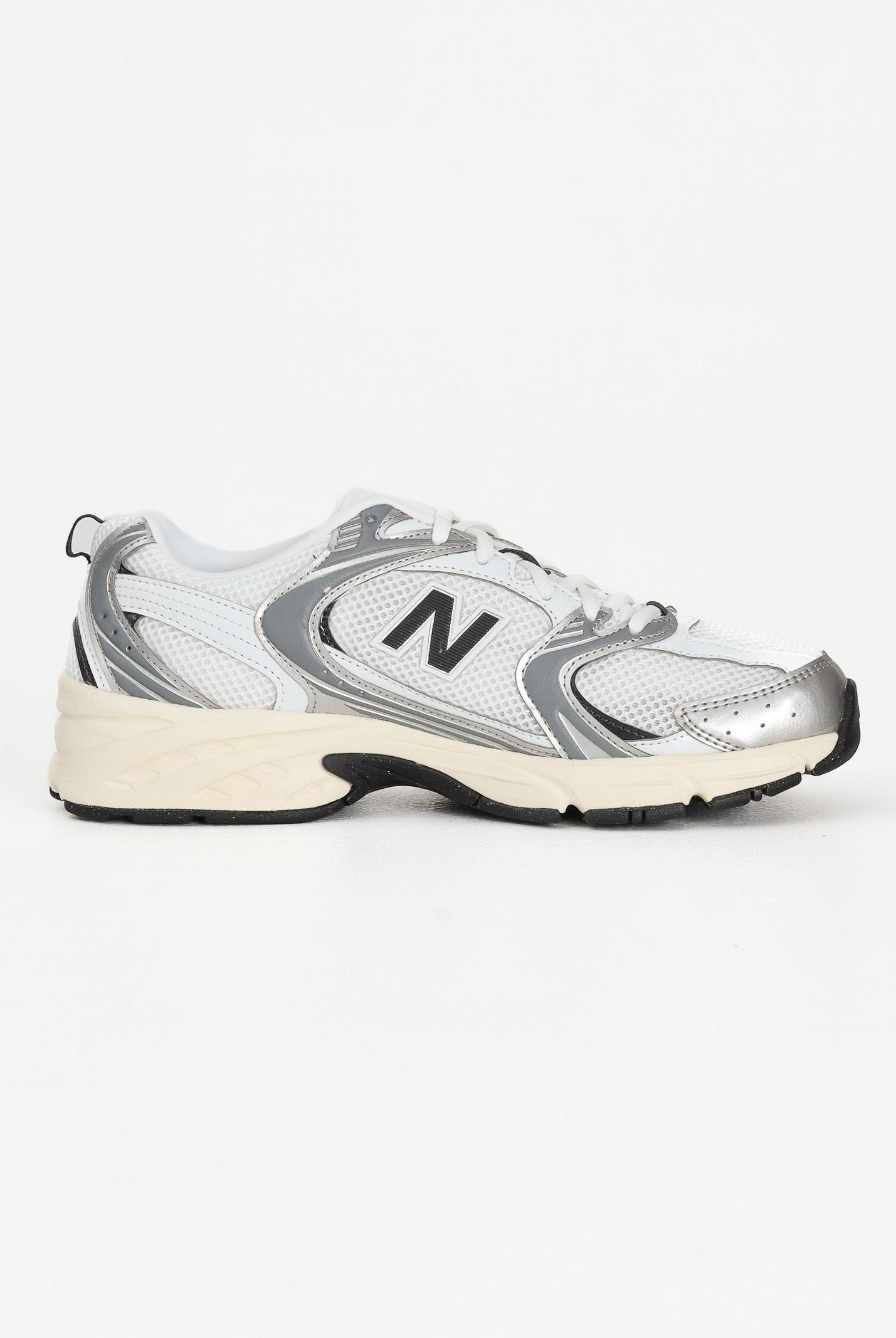 NEW BALANCE Sneakers 530 argento, bianche e nere da uomo U530ESA . NEW BALANCE