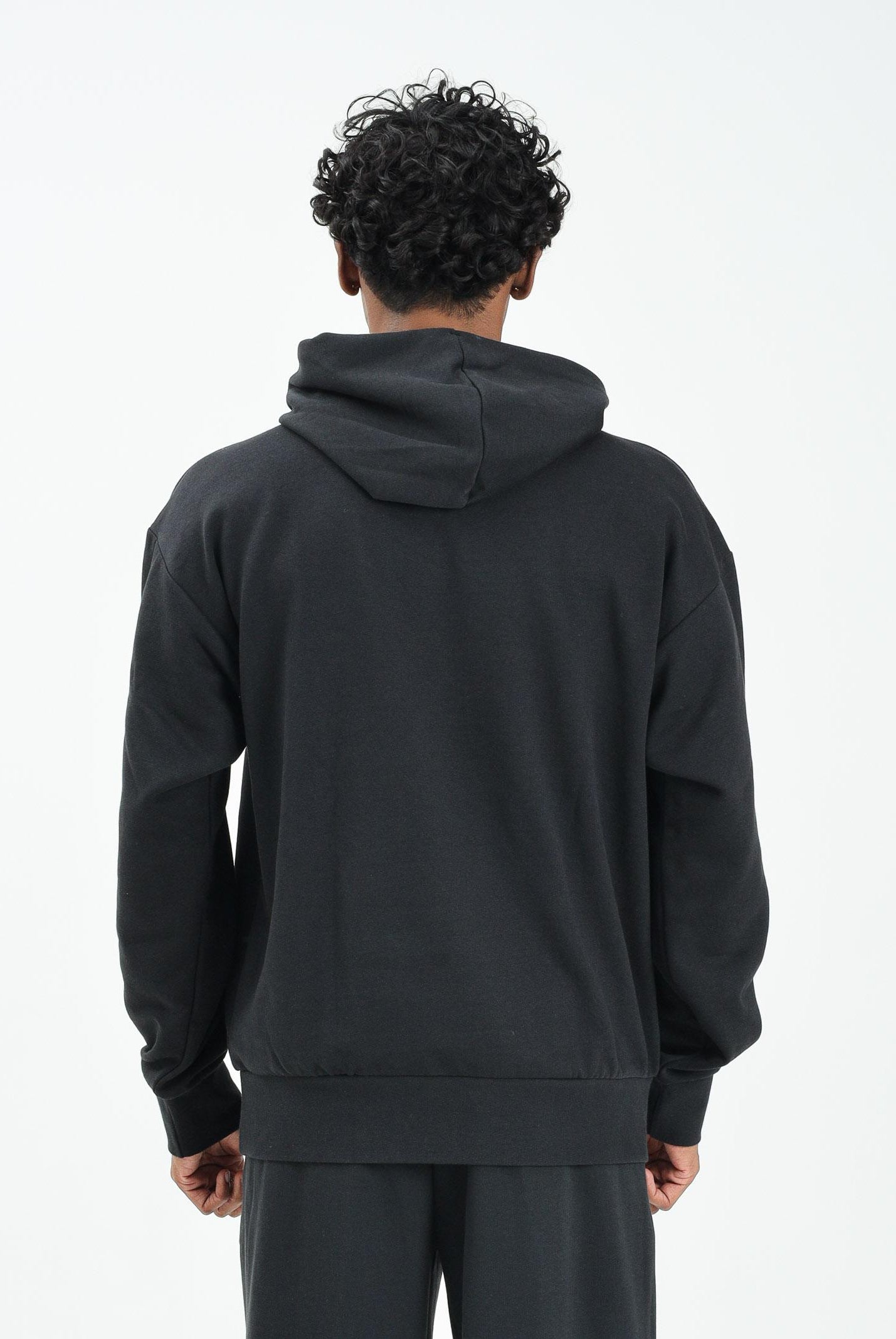 ADIDAS PERFORMANCE Felpa con cappuccio Essentials Big Logo French Terry nera da uomo IN6159 . ADIDAS PERFORMANCE