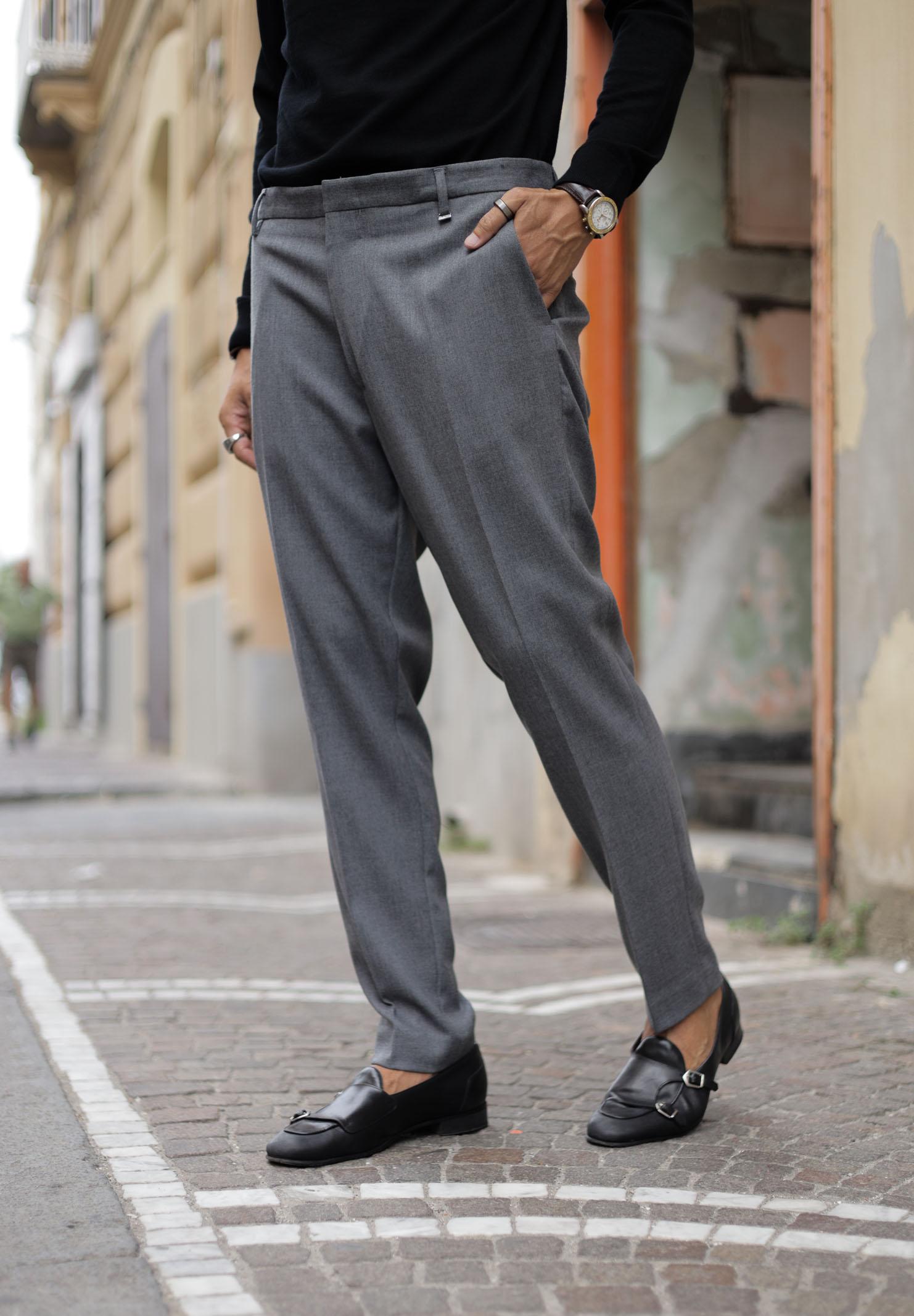I'M BRIAN Pantalone elegante grigio da uomo<BR/> PA3492 GRIG I'M BRIAN