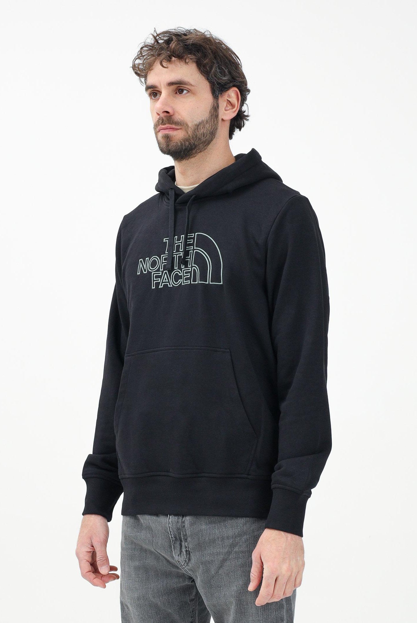 THE NORTH FACE Felpa con cappuccio Drew Peak Light nera da uomo NF0A8C1BASW1 . THE NORTH FACE