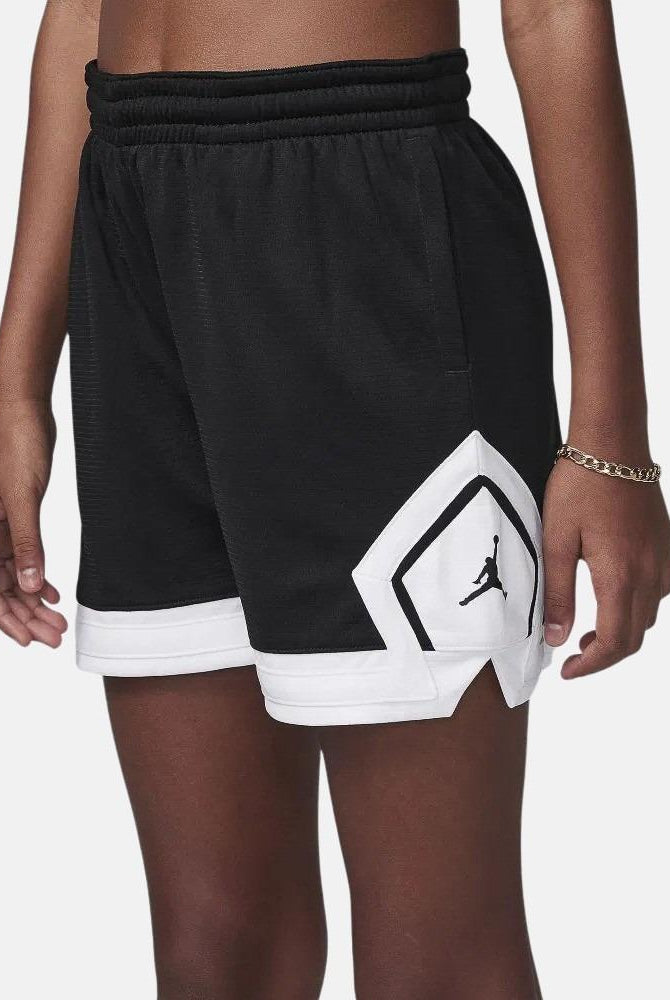 JORDAN Shorts sportivo nero da bambina con logo 45D403 023 JORDAN