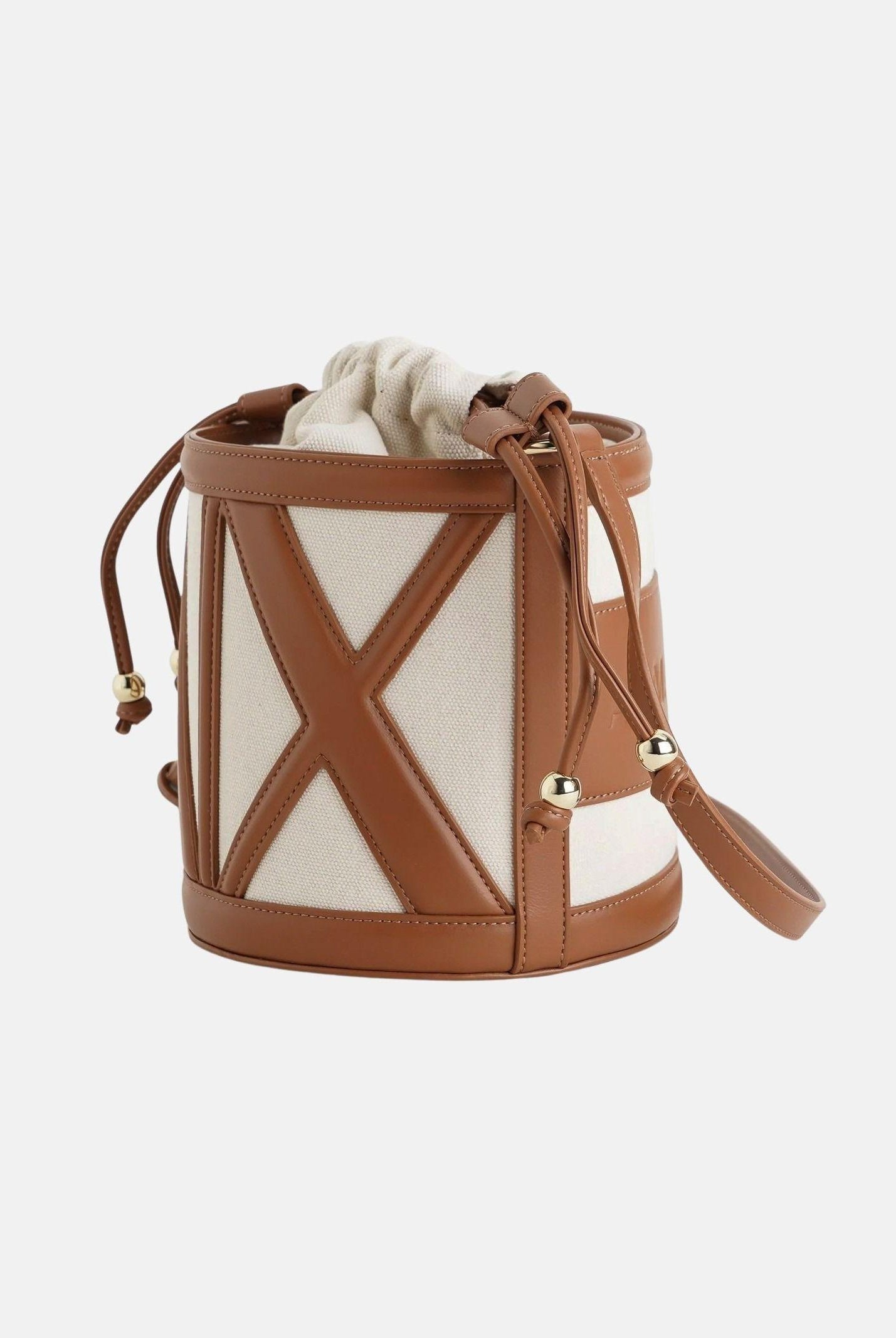ARMANI EXCHANGE Borsa a tracolla beige e cuoio da donna con logo XW002183AF22635 M6261 ARMANI EXCHANGE