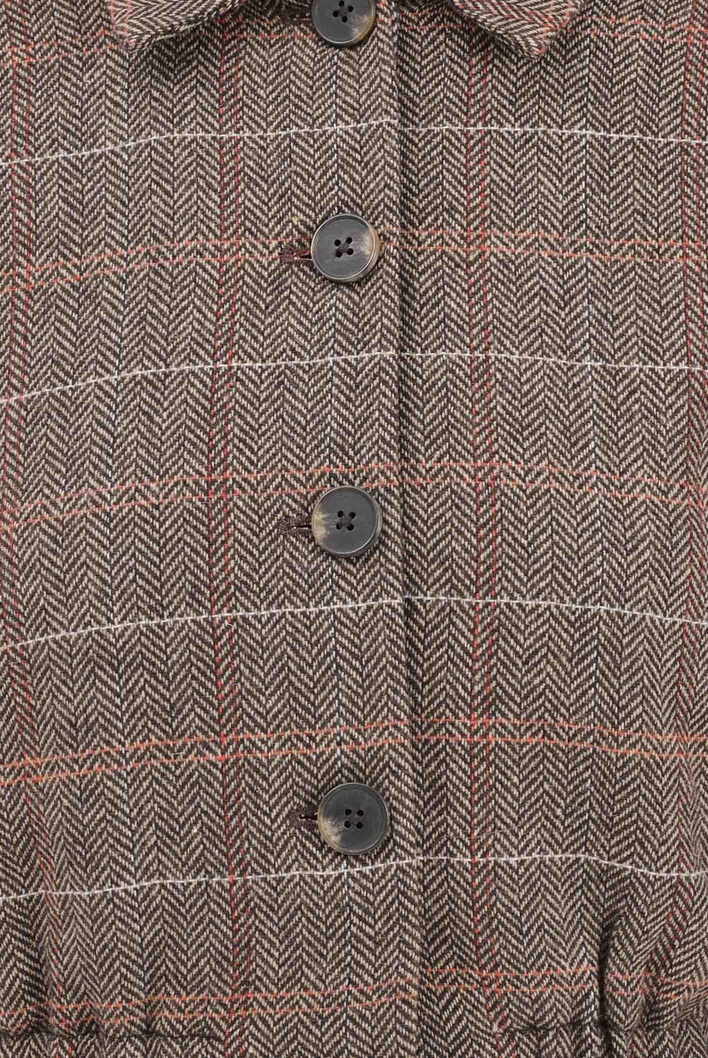 ONLY Cappottino da donna con motivo principe di Galles nelle tonalità beige-marrone 15356760 SealBrown ONLY