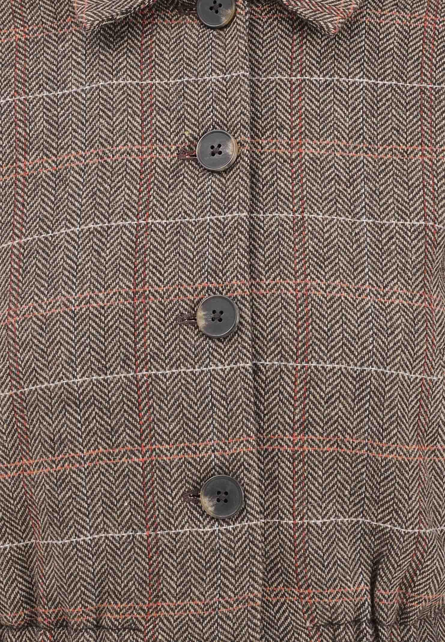 ONLY Cappottino da donna con motivo principe di Galles nelle tonalità beige-marrone 15356760 SealBrown ONLY