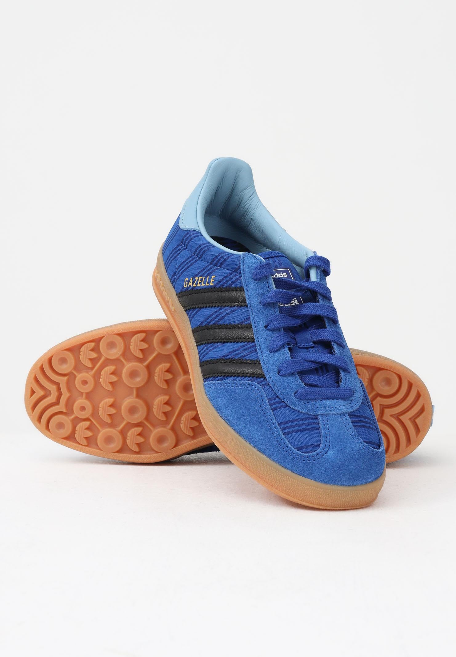 ADIDAS ORIGINALS Sneakers Gazelle Indoor Argentina blu e nere per uomo e donna IH9649 . ADIDAS ORIGINALS