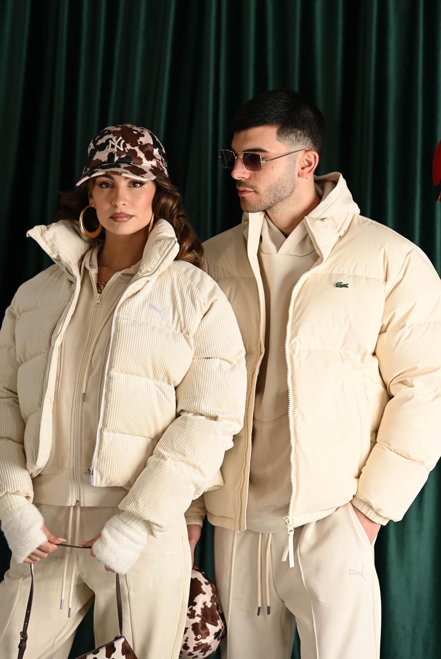 PUMA Piumino in velluto a coste Wardrobe Essentials panna da donna 632171 87 PUMA