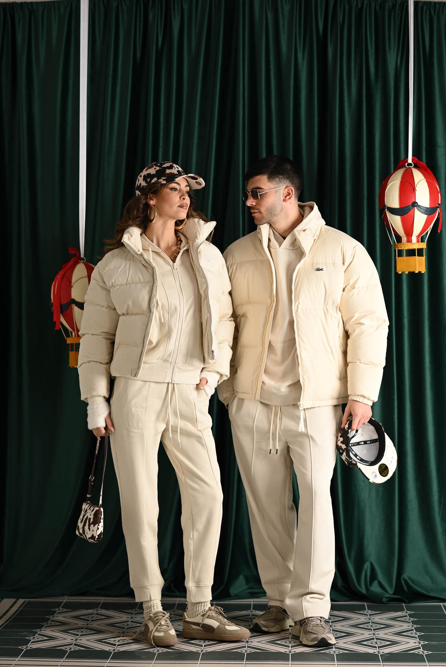 PUMA Piumino in velluto a coste Wardrobe Essentials panna da donna 632171 87 PUMA