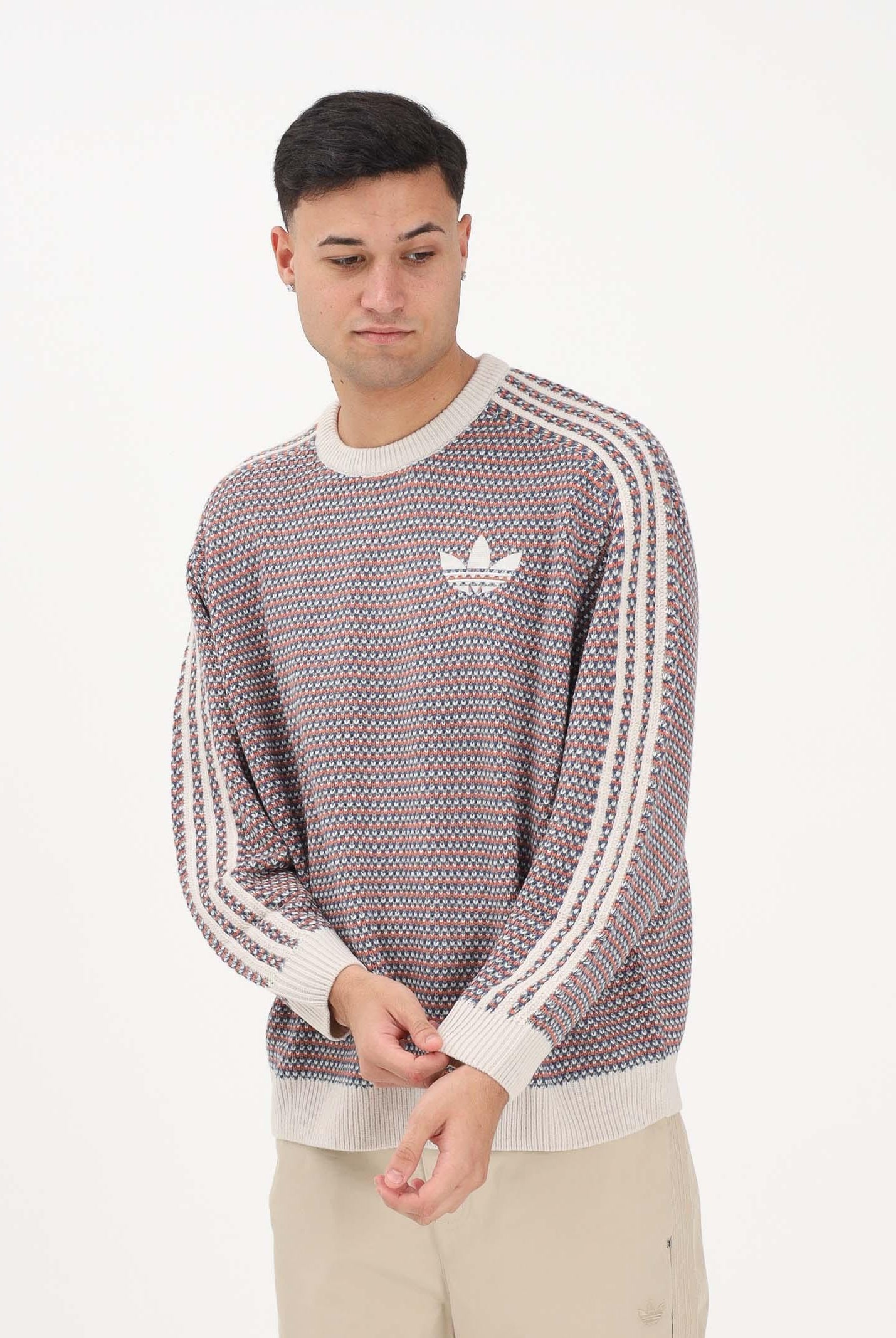 ADIDAS ORIGINALS Maglioncino girocollo Holiday Pack Knit multicolore per uomo e donna KQ6292 . ADIDAS ORIGINALS