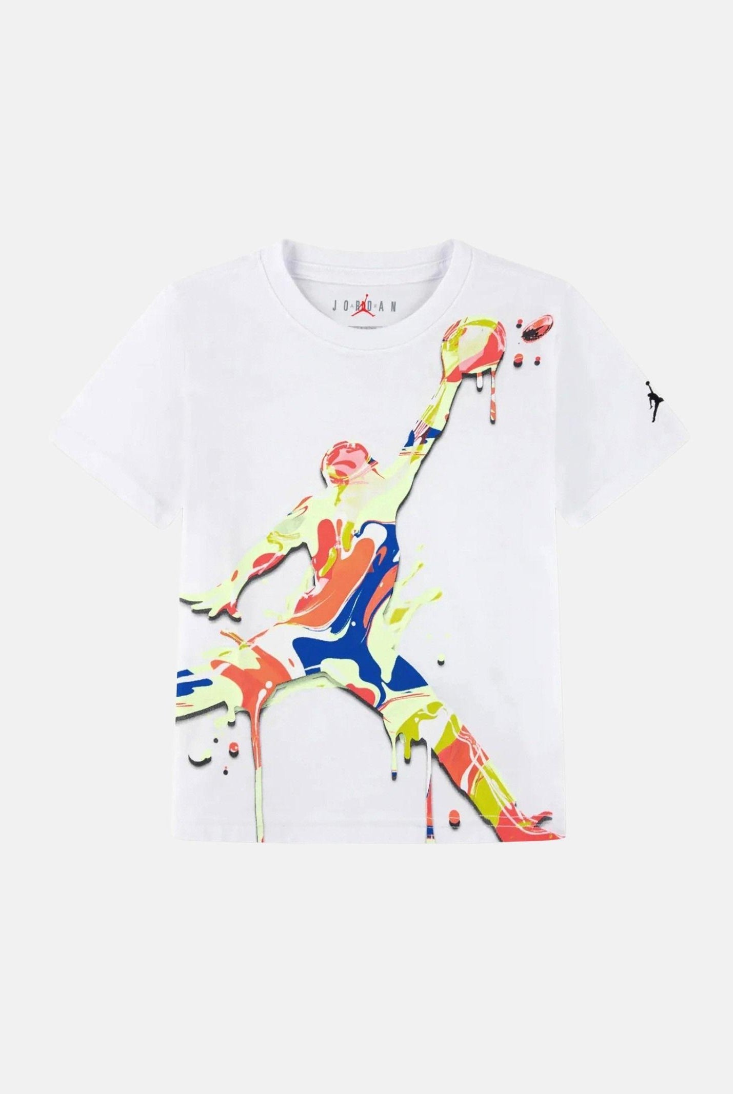 JORDAN T-shirt a manica corta Super Splash bianca da bambino 95F896 001 JORDAN
