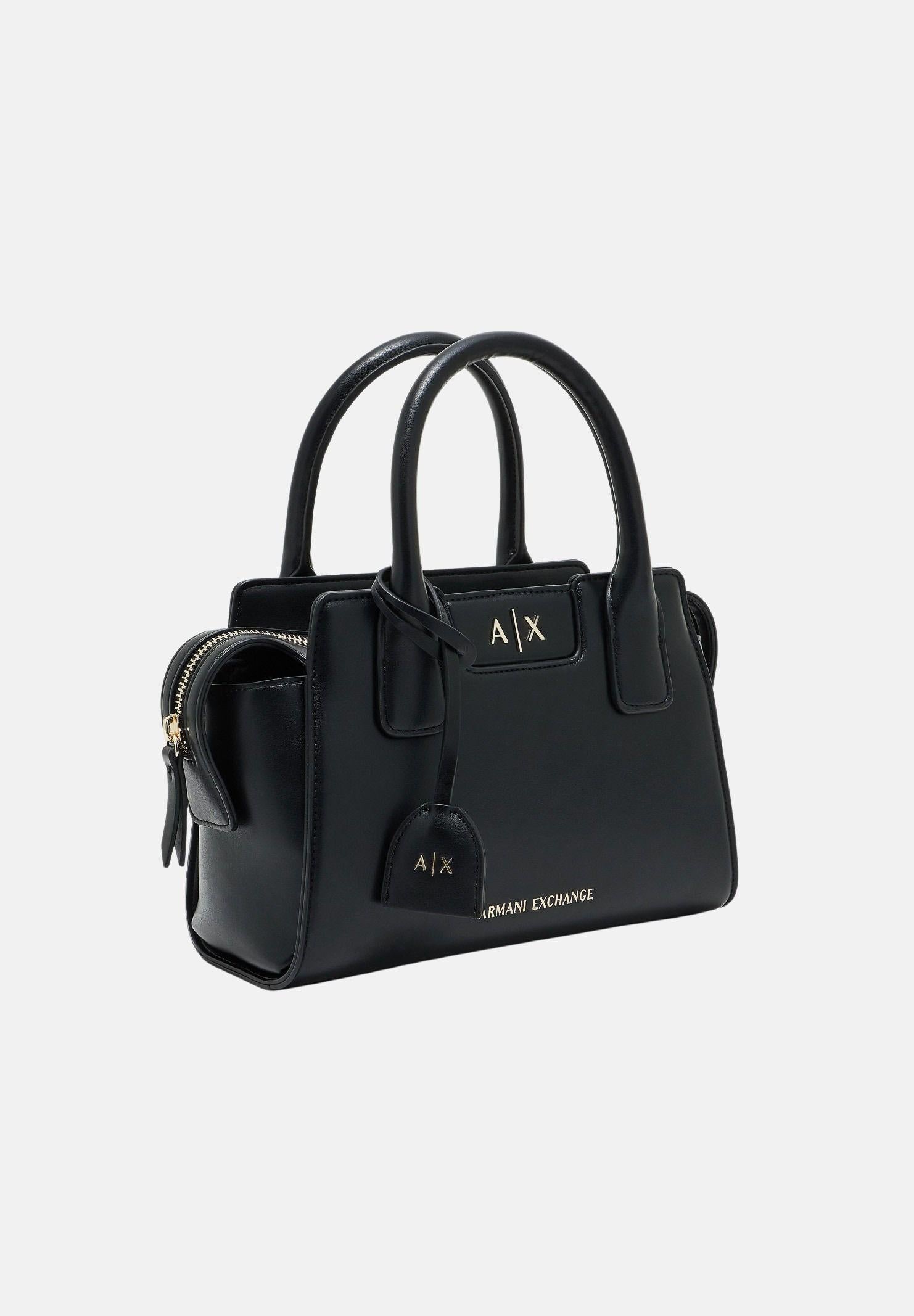 ARMANI EXCHANGE Borsa a mano nera da donna con logo XW002159AF19892 UC001 ARMANI EXCHANGE
