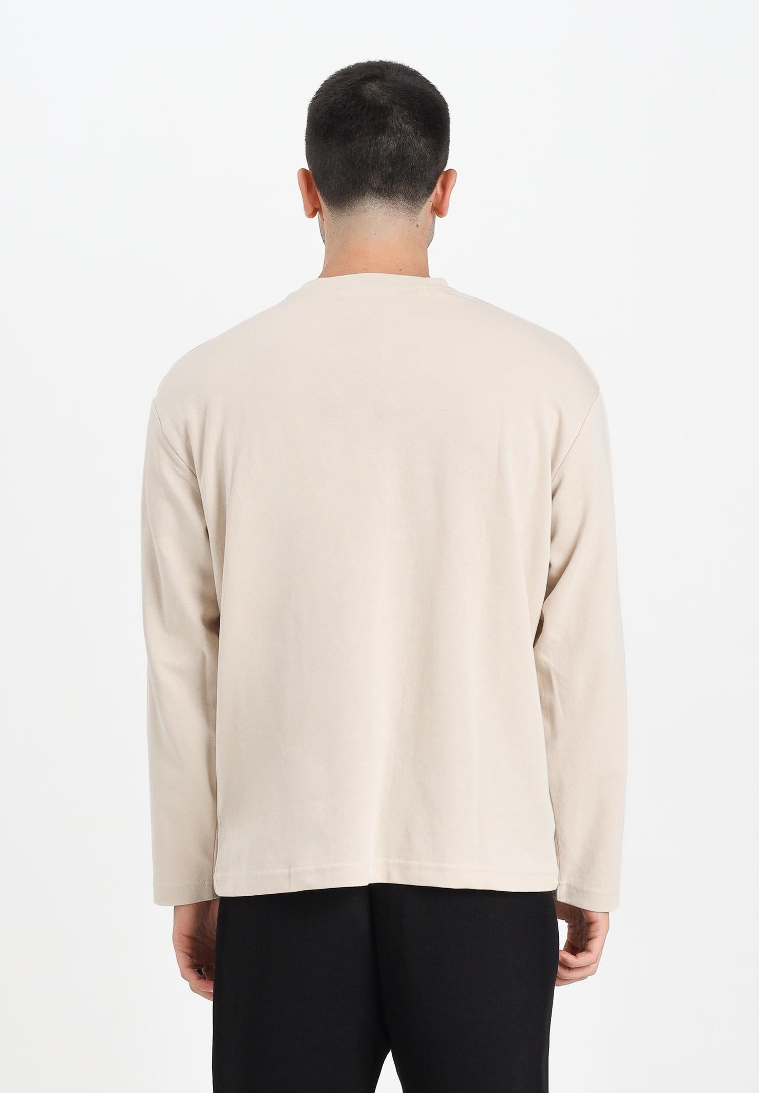 SELECTED HOMME T-shirt a manica lunga beige da uomo 16097847 Oatmeal SELECTED HOMME