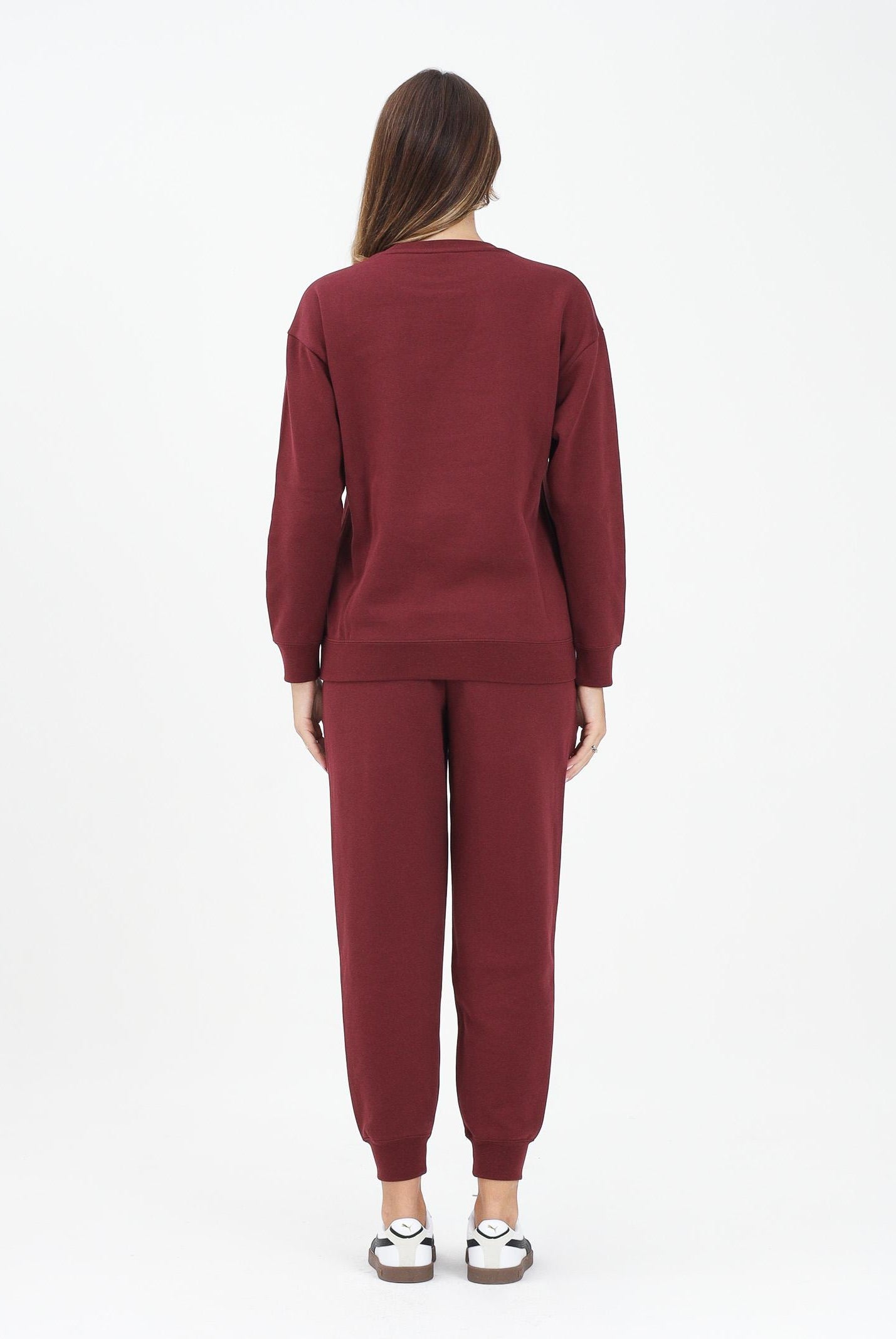 PUMA Tuta sportiva bordeaux da donna con logo 688160 96 PUMA