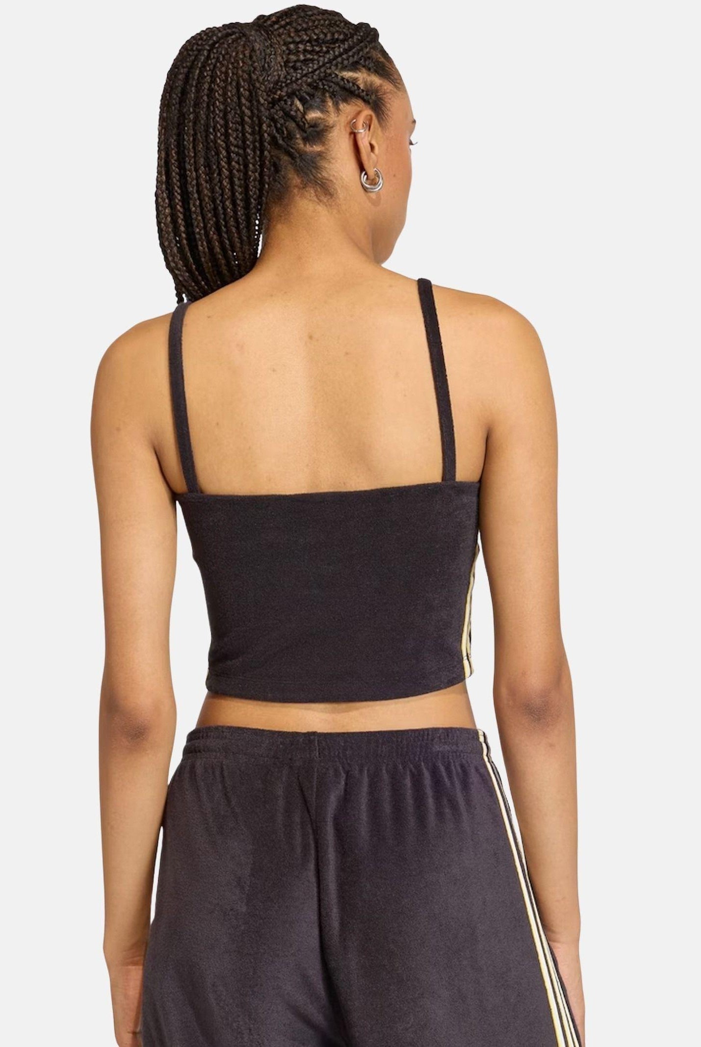 ADIDAS ORIGINALS Top Terry Towel Tank nero da donna KD1406 . ADIDAS ORIGINALS