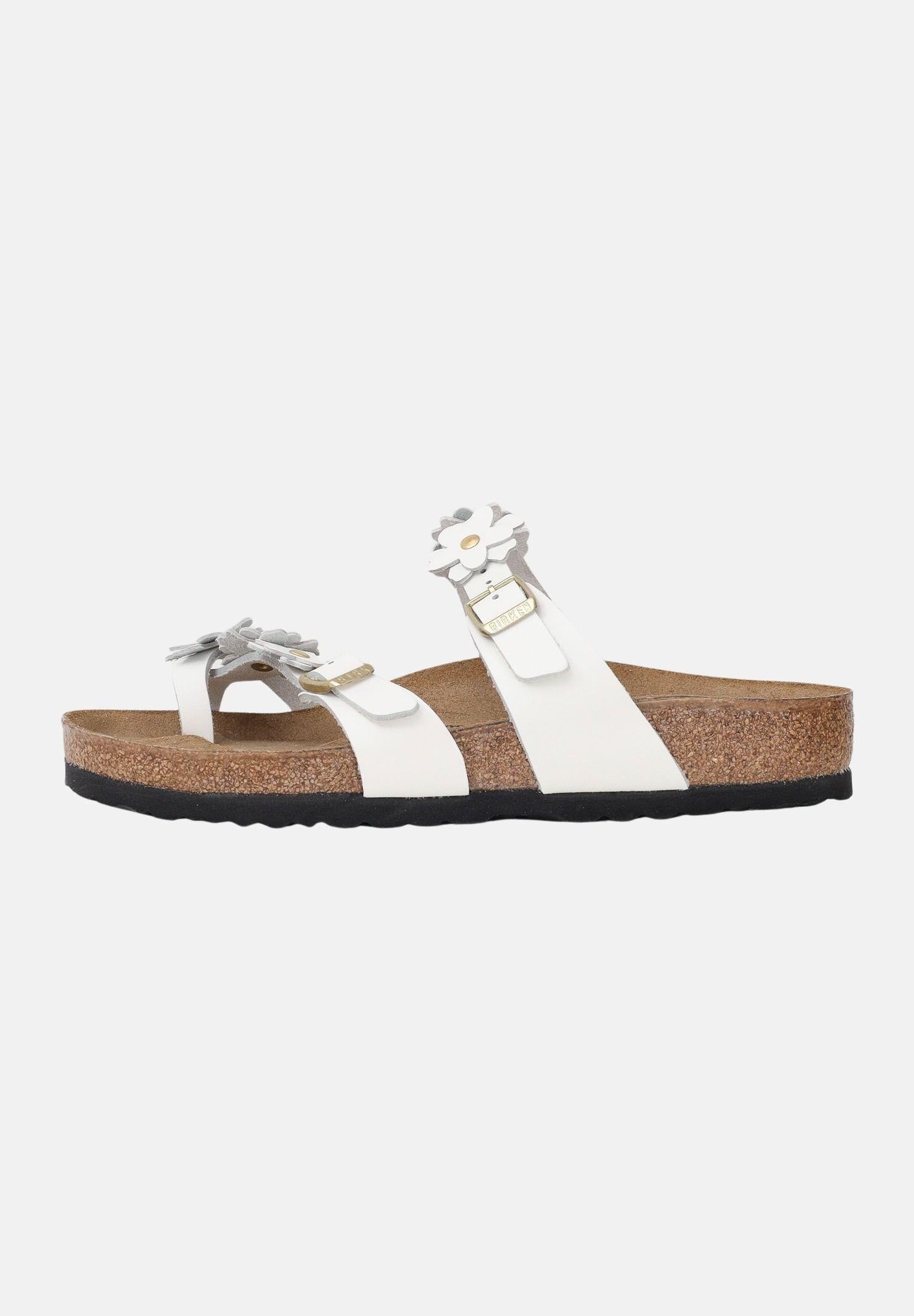 BIRKENSTOCK Infradito Mayari Flower Embellishment bianco da donna 1032043 . BIRKENSTOCK