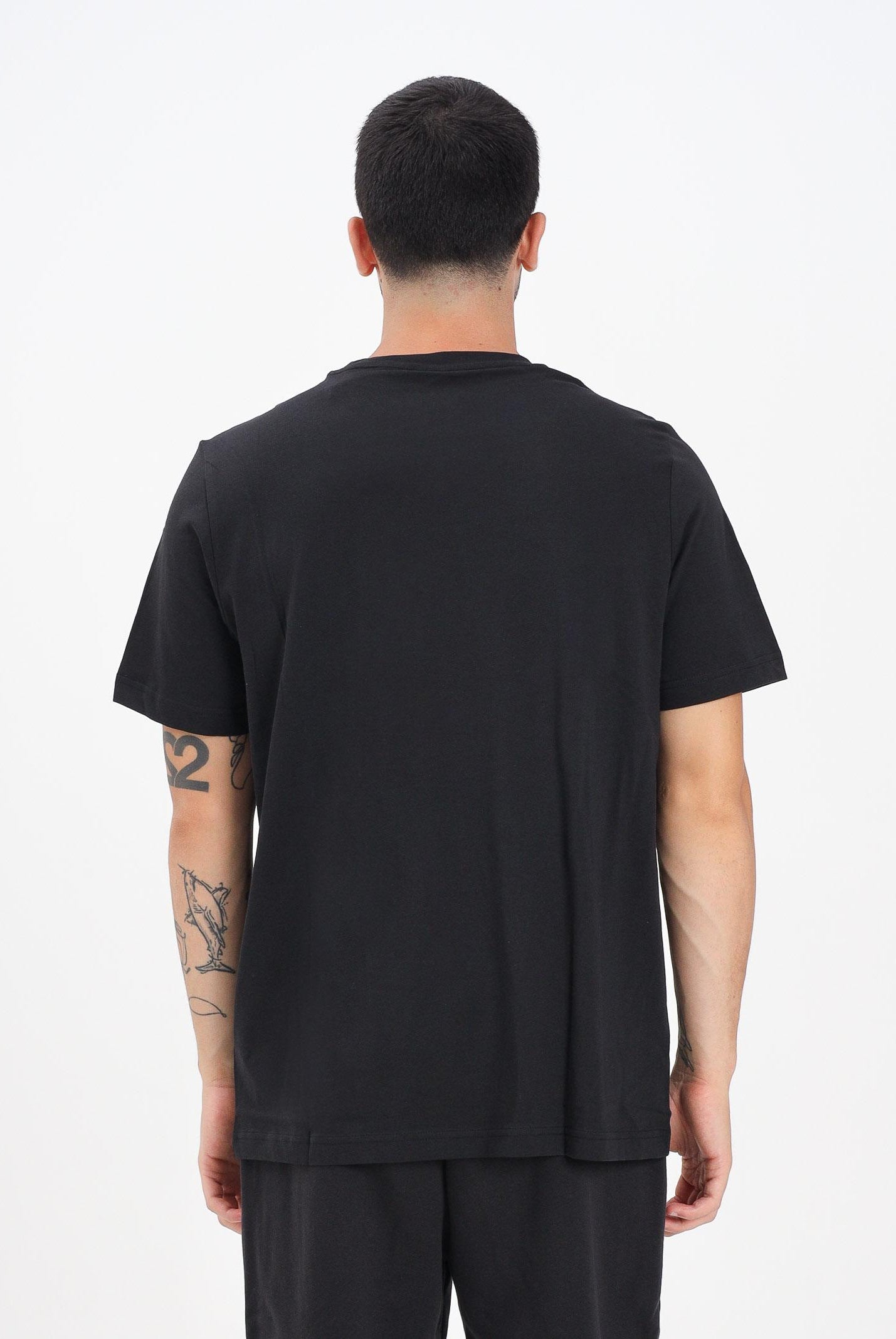 PUMA T-shirt a manica corta nera da uomo con stampa logo 688189 01 PUMA