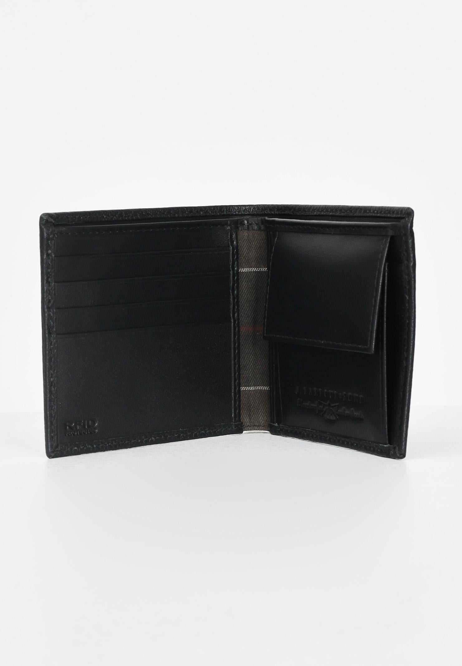BARBOUR Portafogli nero da uomo con logo 252MMLG0059 BK11 BARBOUR