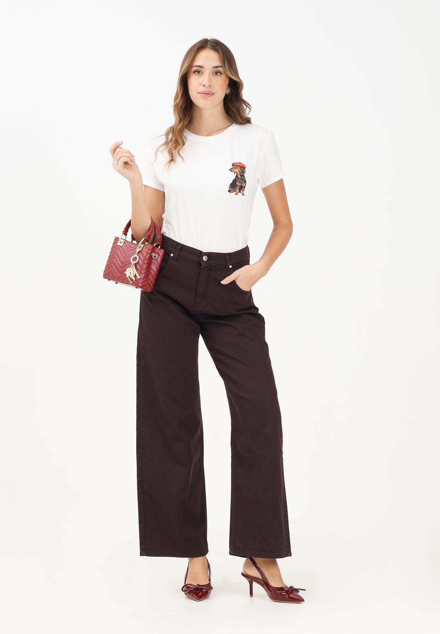 VICOLO Jeans Mia bordeaux da donna DF5109 BO VICOLO